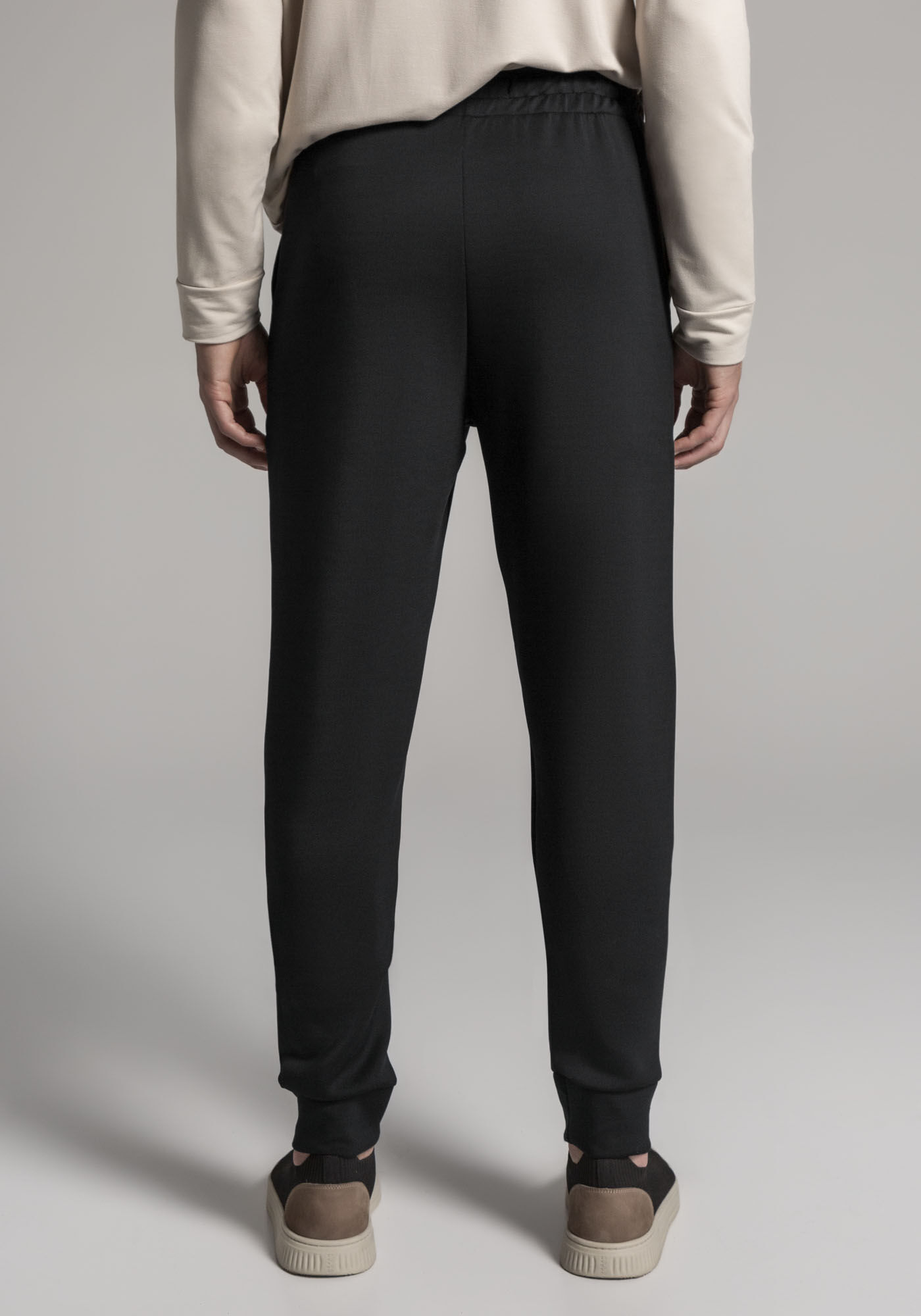 Cal&ccedil;a Jogger Masculina em Malha Splash com Cadar&ccedil;o, PRETO REATIVO, large.