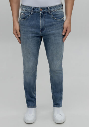 calça jeans skinny masculina com elastano, JEANS. calça jeans skinny masculina com elastano, JEANS, large.