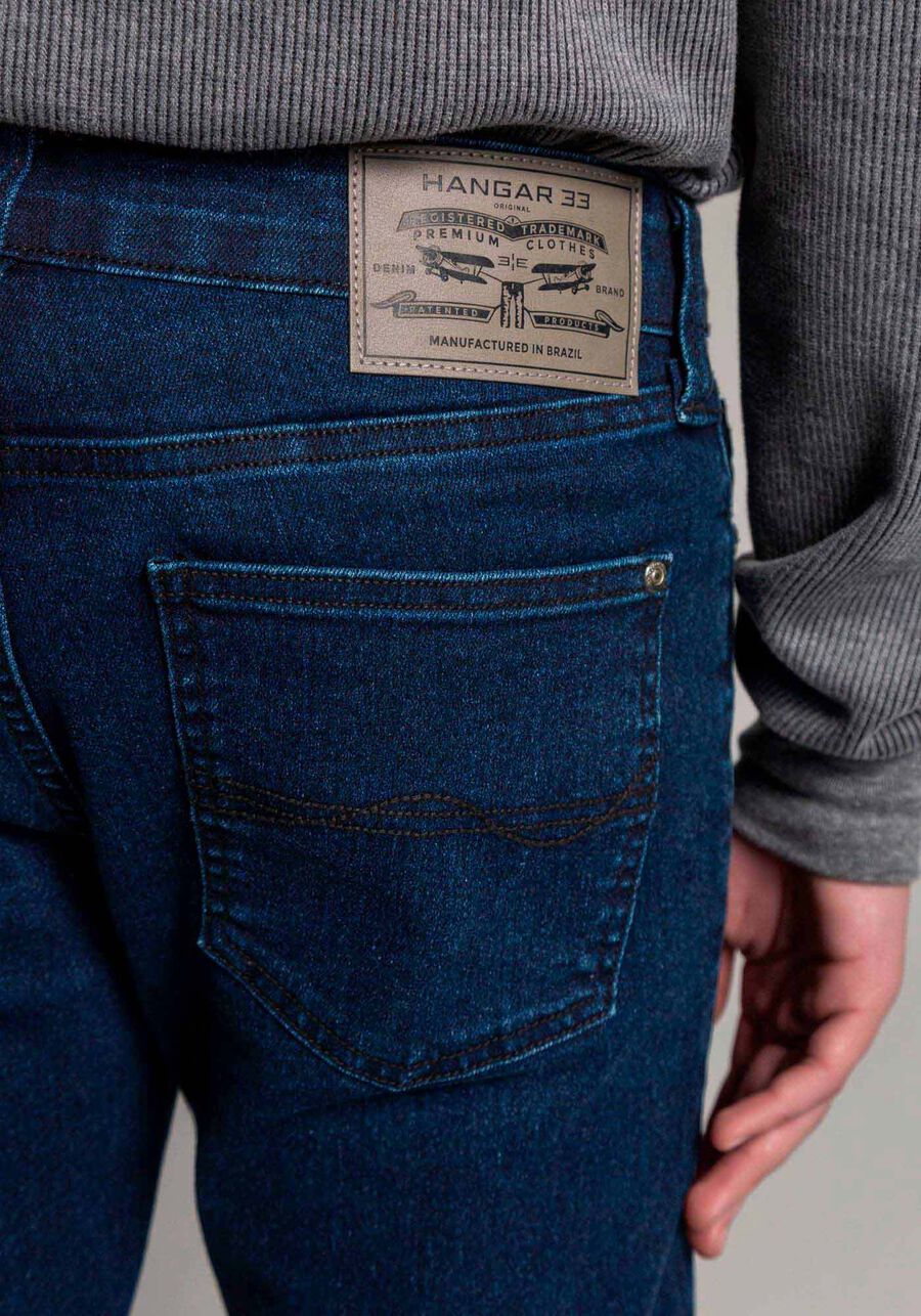 Calça Jeans Juvenil Slim com Elasticidade, JEANS. Calça Jeans Juvenil Slim com Elasticidade, JEANS, large.