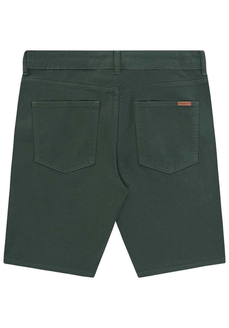 Bermuda Reta Radial Em Sarja Com Elastano, VERDE FURIA. Bermuda Reta Radial Em Sarja Com Elastano, VERDE FURIA, large.