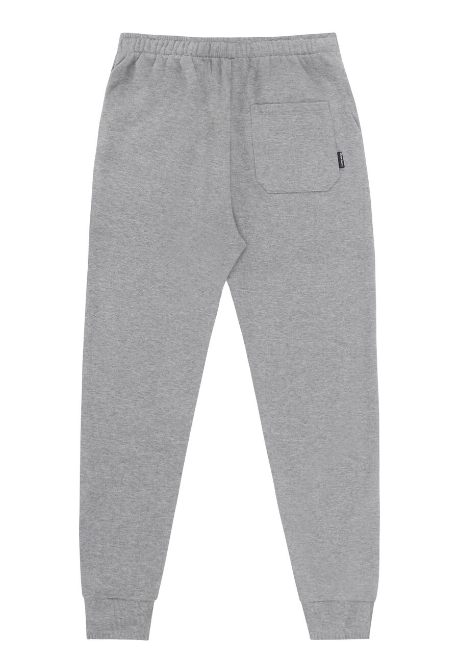 Calça Em Moletom Felpado Com Cadarço E Bolsos Funcionais, MESCLA MEDIO. Calça Em Moletom Felpado Com Cadarço E Bolsos Funcionais, MESCLA MEDIO, large.