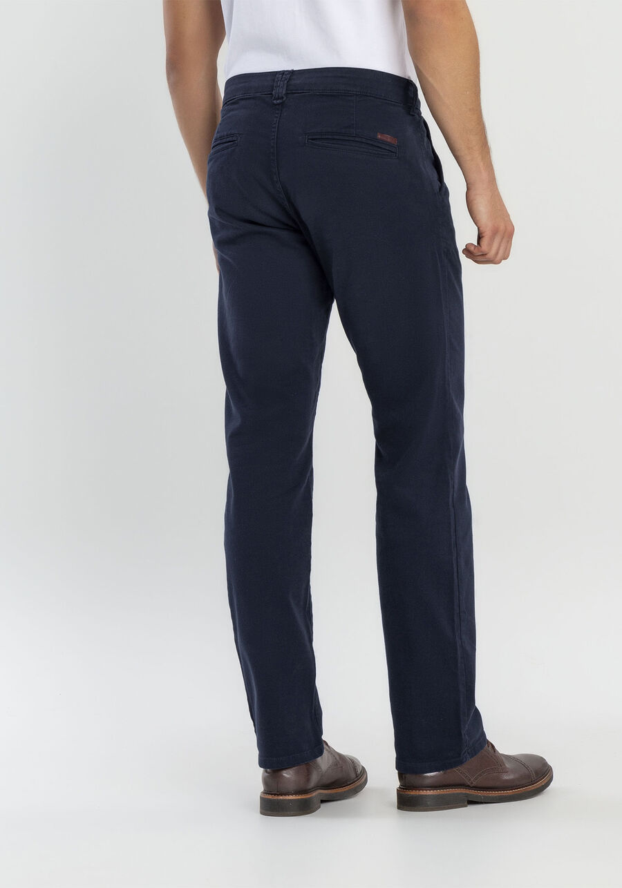Calça Chino Reta em Sarja, MARINHO ACTION. Calça Chino Reta em Sarja, MARINHO ACTION, large.