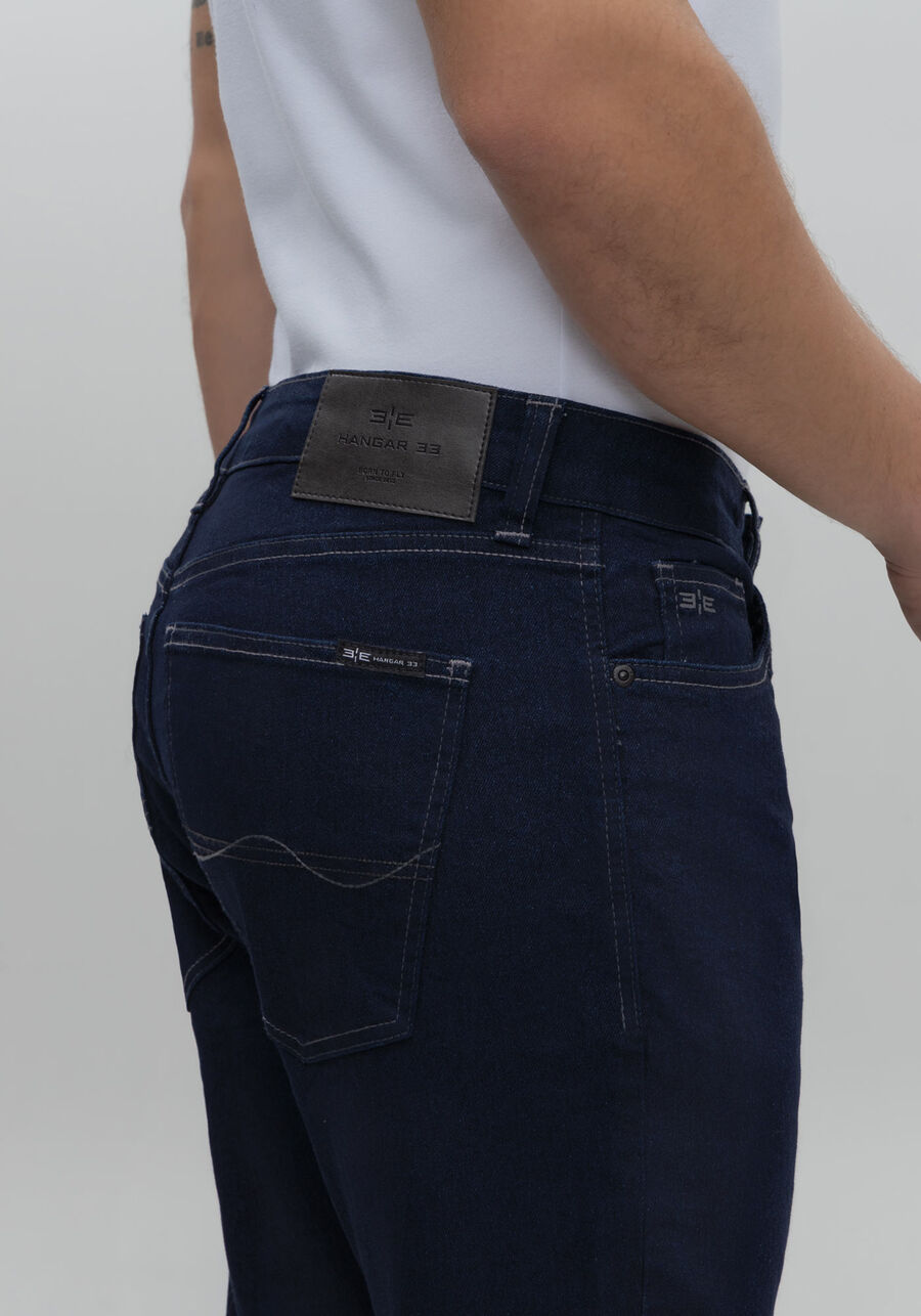 Calça Jeans Masculina Skinny Escura com Elastano, JEANS. Calça Jeans Masculina Skinny Escura com Elastano, JEANS, large.