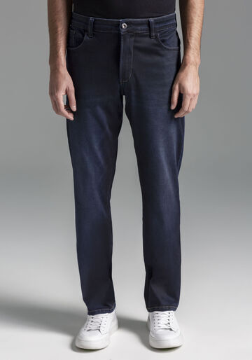 Calça Jeans Masculina Reta Denim Malha, JEANS. Calça Jeans Masculina Reta Denim Malha, JEANS, large.
