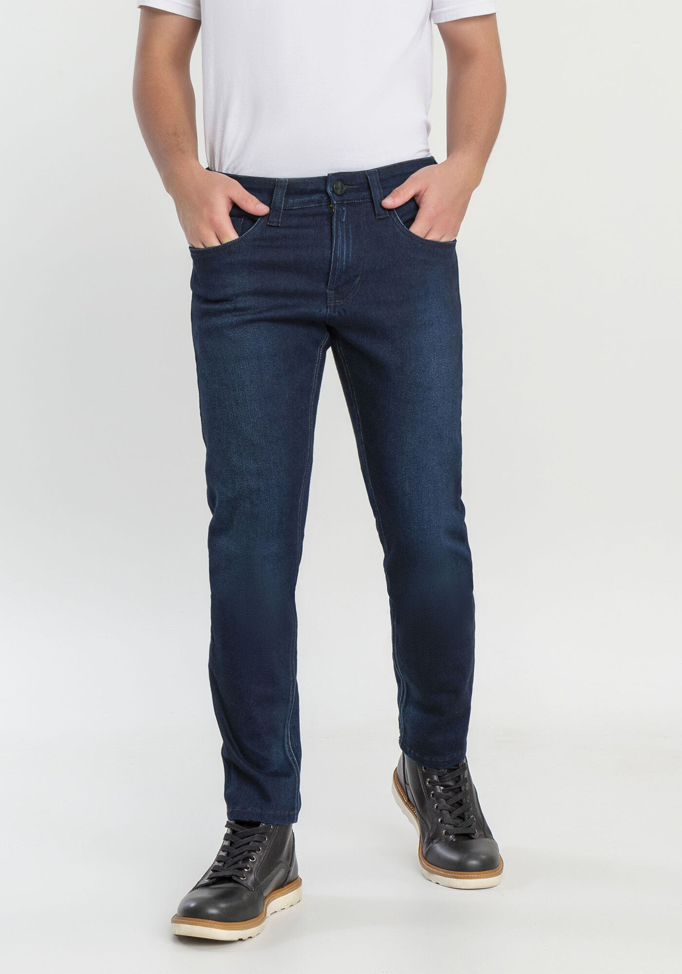 Cal&ccedil;a Jeans Slim Turbofan, JEANS ESCURO, large.