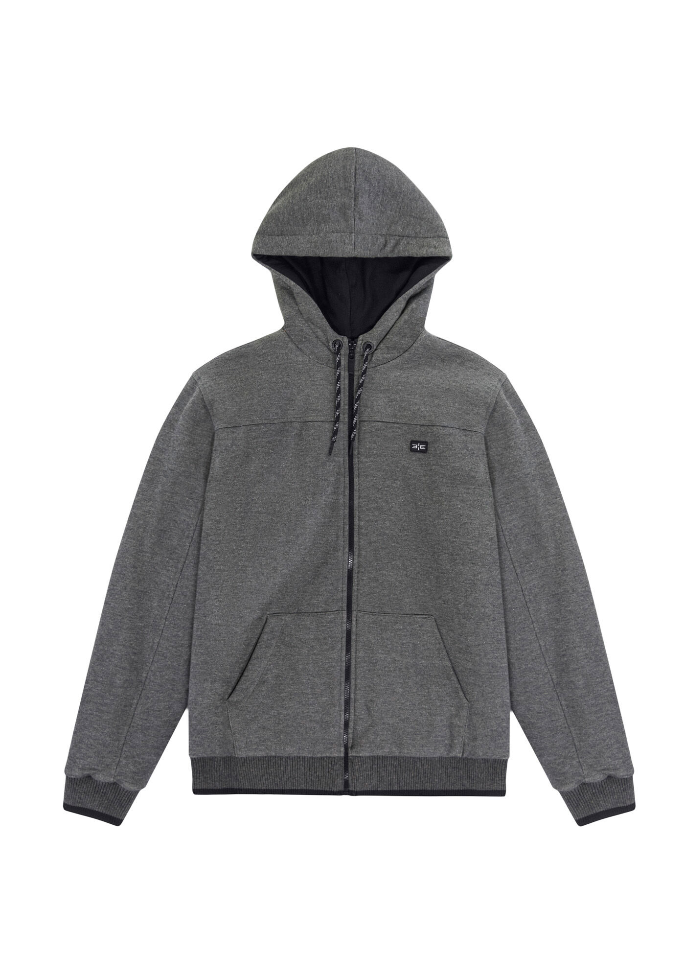 Jaqueta Masculina em Moletom com Forro, MESCLA ESCURO, large.