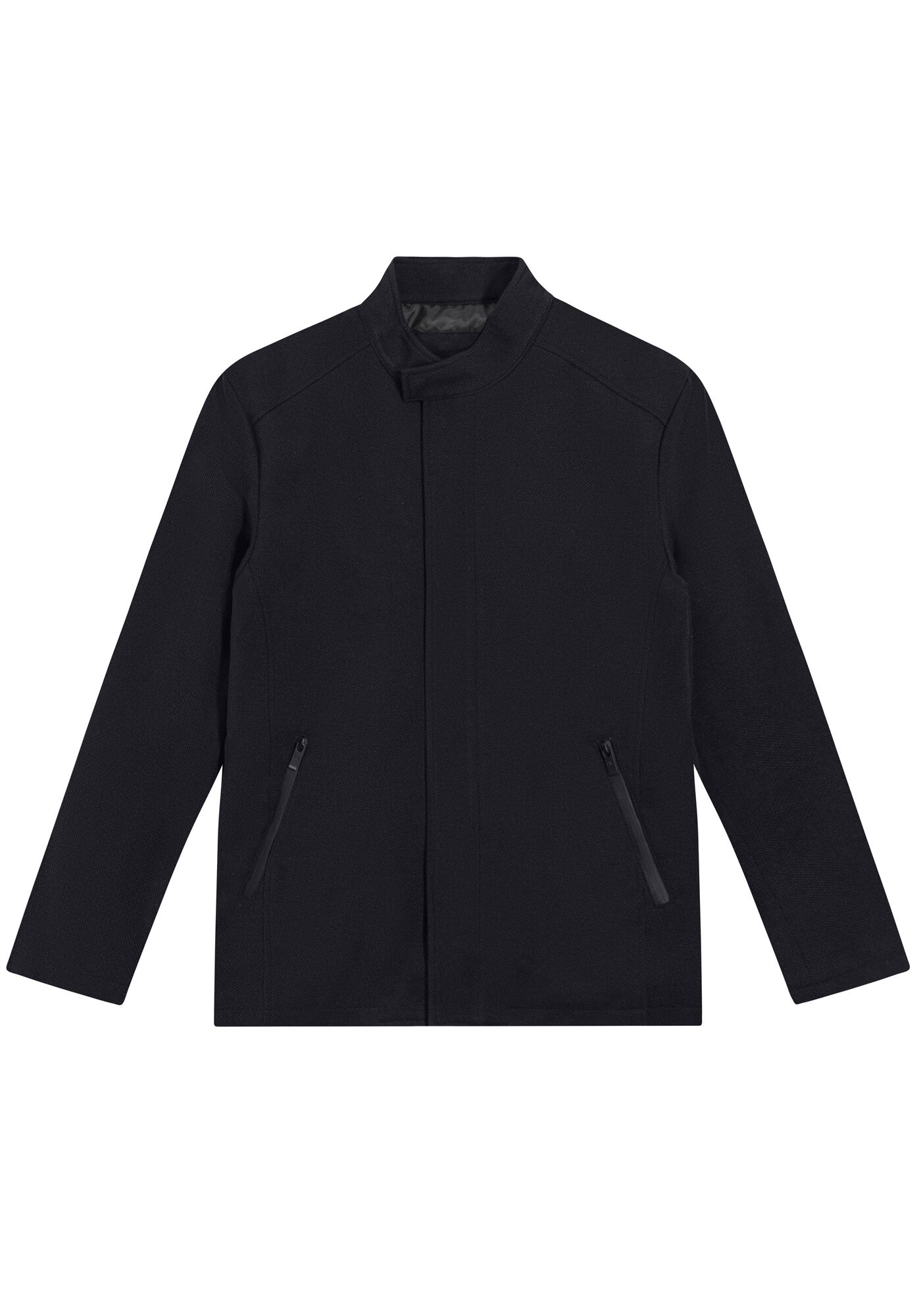 Casaco Masculino em Tecido Alfaiataria com Bolso, PRETO REATIVO, large.