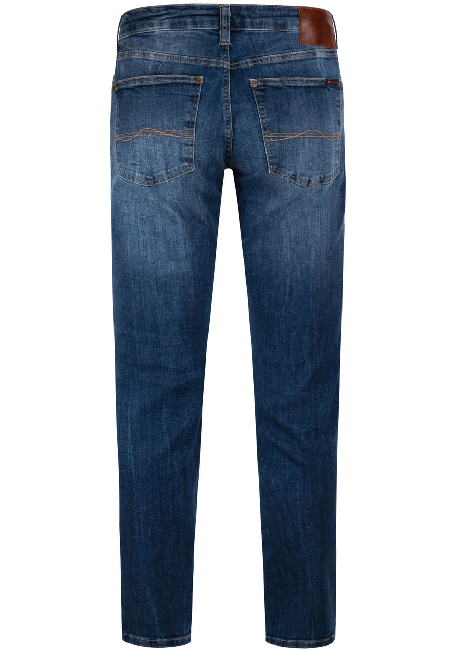 Calça Jeans Slim Masculina Estonada, JEANS. Calça Jeans Slim Masculina Estonada, JEANS, large.