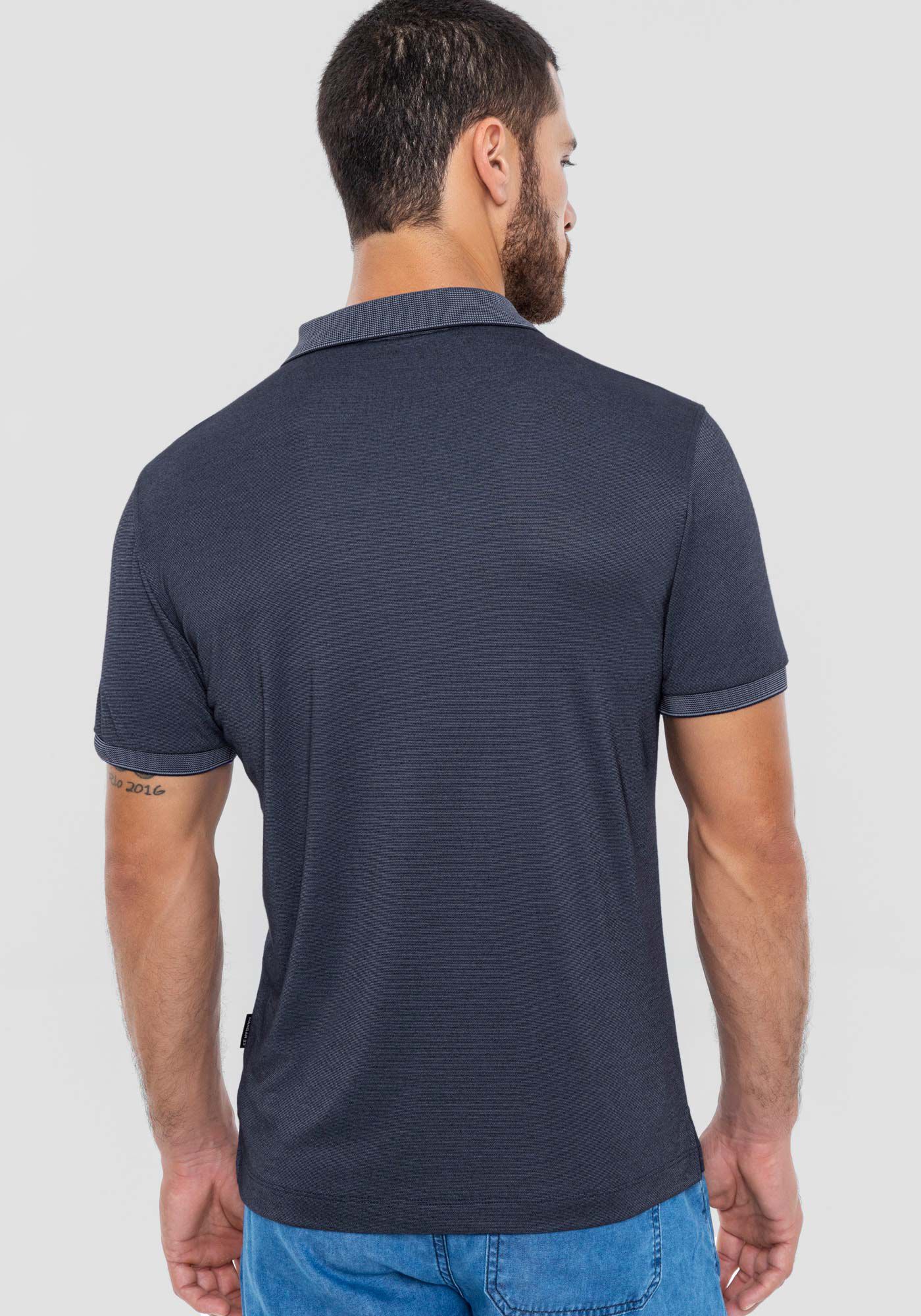 Camisa Polo Masculina em Malha Modal com Retil&iacute;nea, MARINHO IMPERIO, large.
