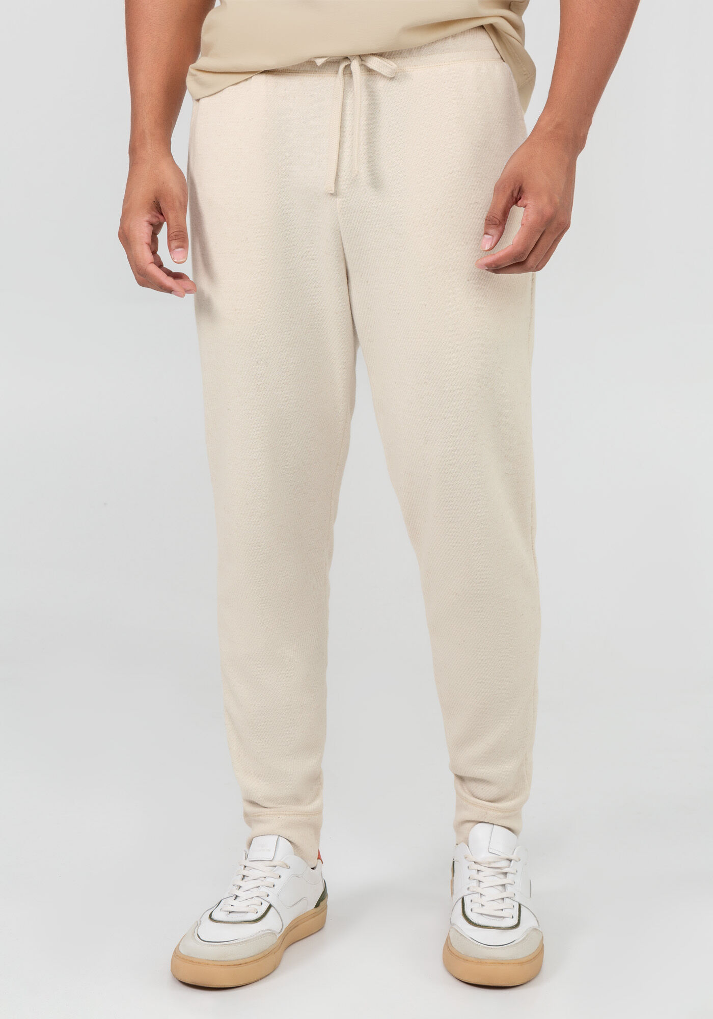 Calça de linho masculina bege on sale