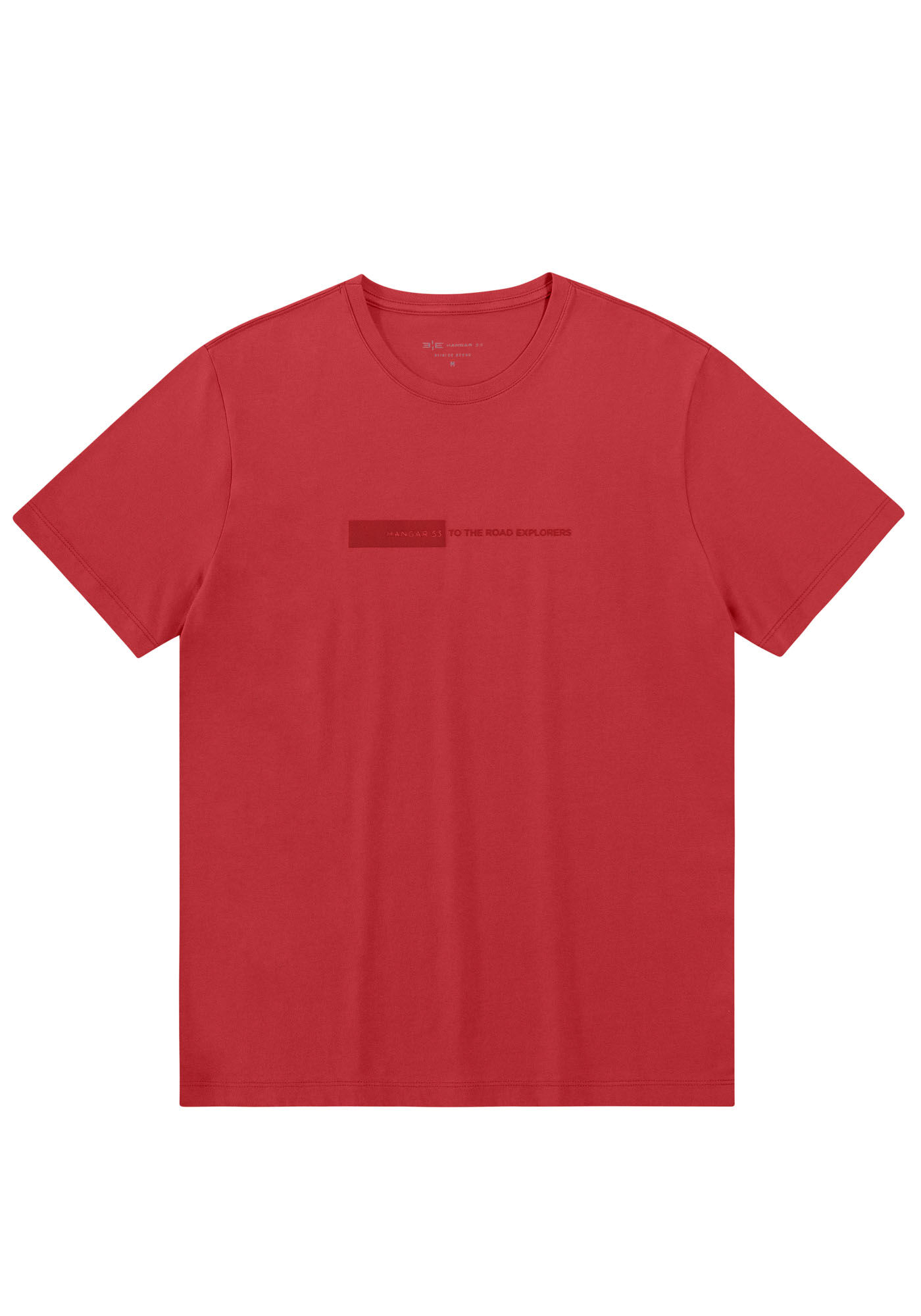 Camiseta Masculina em Malha com Estampa Relevo, VERMELHO POMME, large.