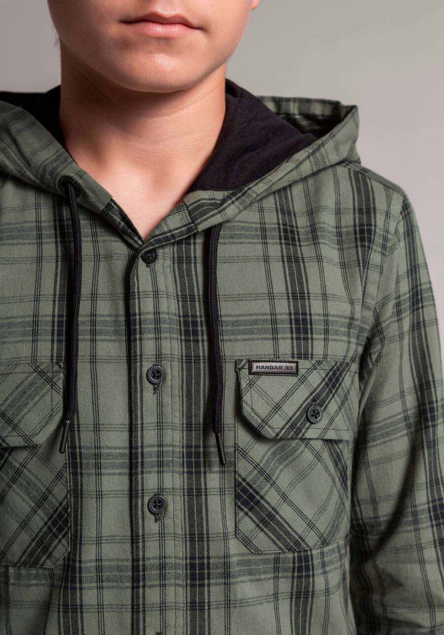 camisa juvenil comfort xadrez, VERDE REIGN. camisa juvenil comfort xadrez, VERDE REIGN, large.