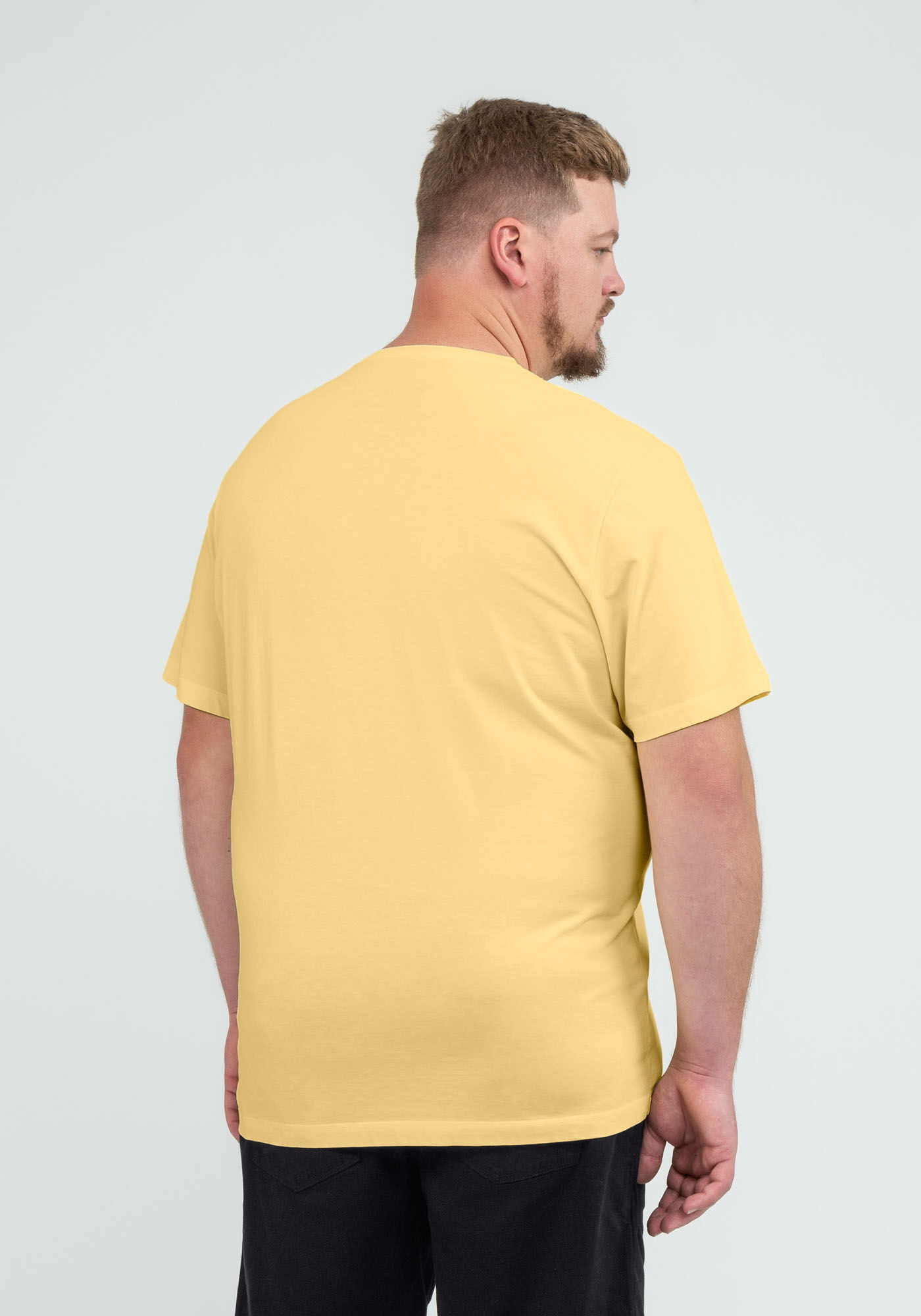 Camiseta Masculina em Malha Cl&aacute;ssica Big & Tall, 3554 AMARE, large.