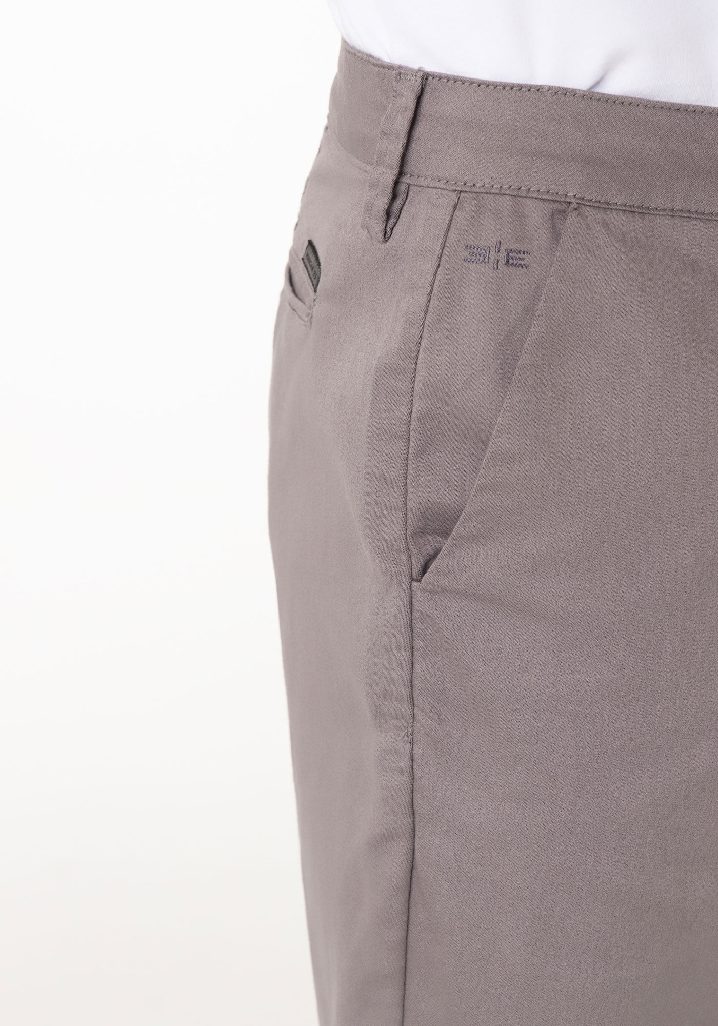 Bermuda Reta Radial Em Sarja N&atilde;o Desbota, CINZA COUNTRY, large.