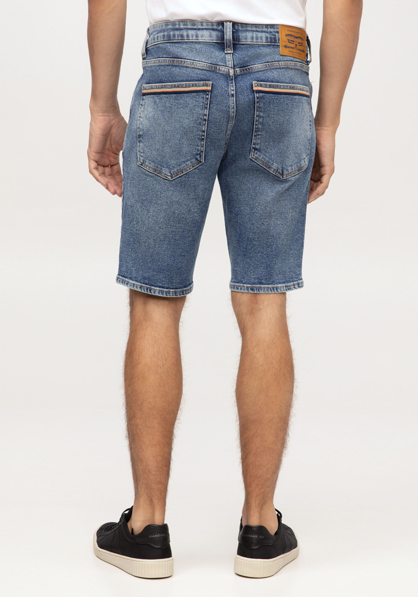 Bermuda Jeans Com Elastano, JEANS, large.