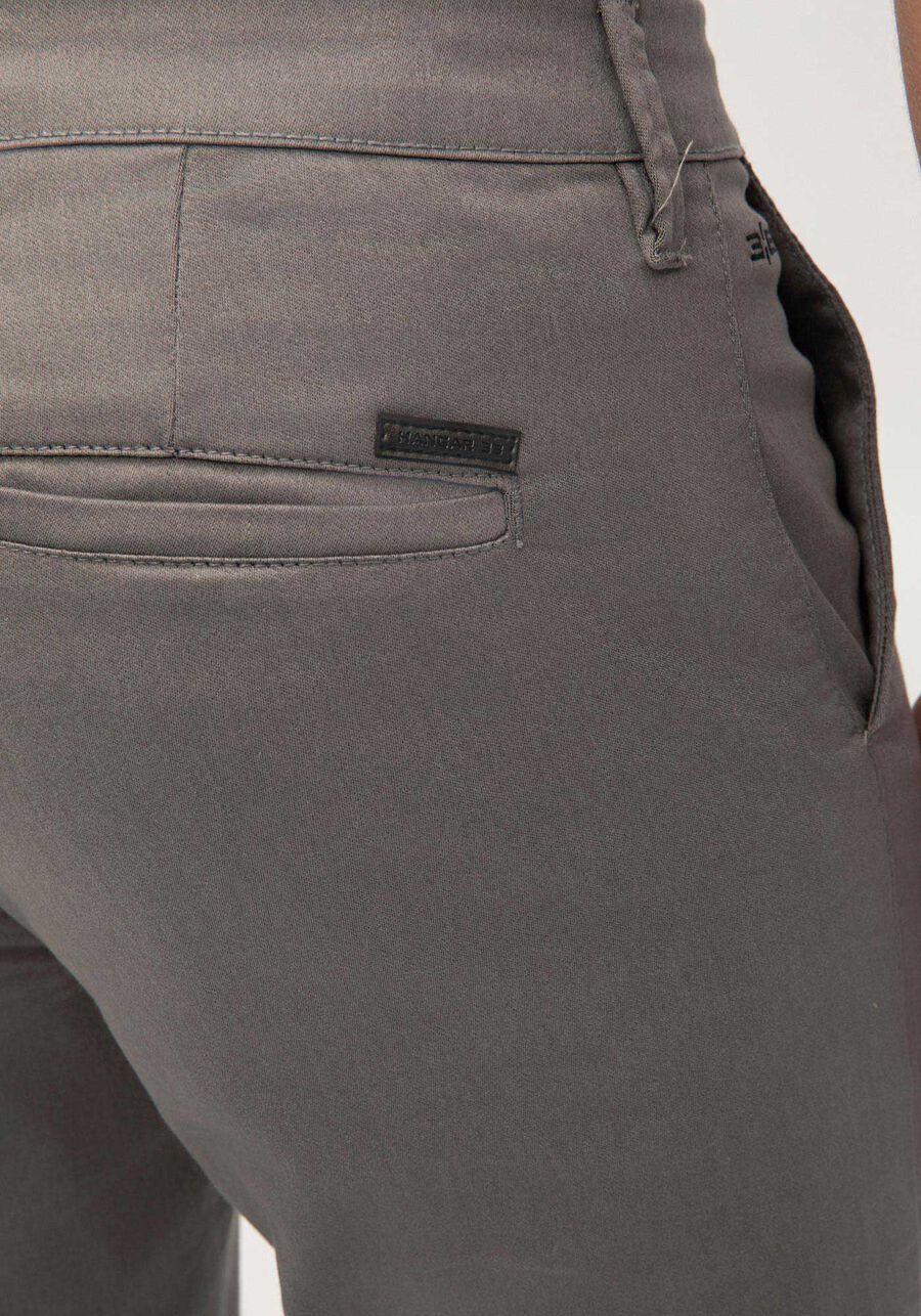 Calça Sarja Masculina Skinny Chino Não Desbota, CINZA NOTI. Calça Sarja Masculina Skinny Chino Não Desbota, CINZA NOTI, large.