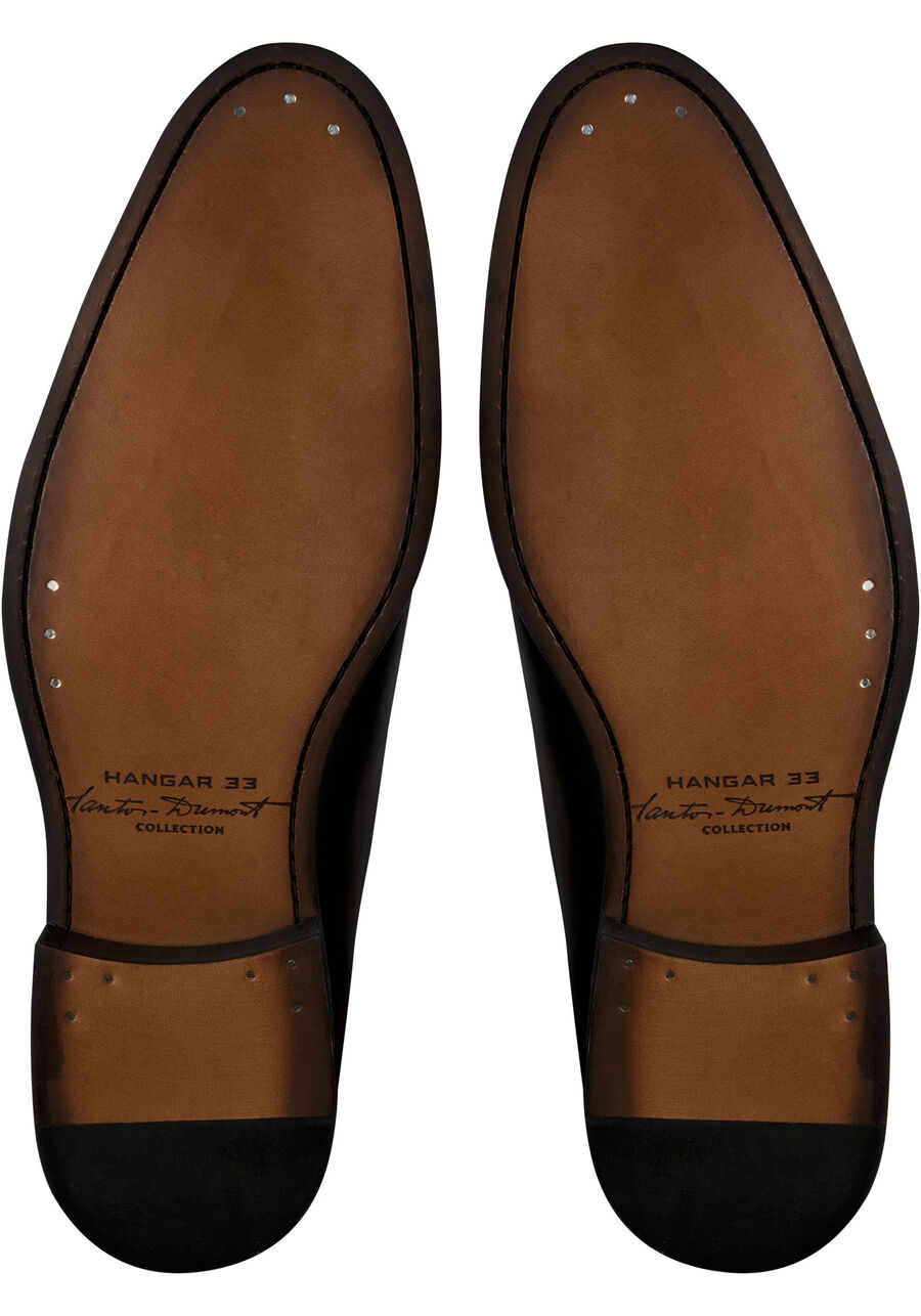 Sapato de couro sem costura Santos Dumont, PRETO. Sapato de couro sem costura Santos Dumont, PRETO, large.