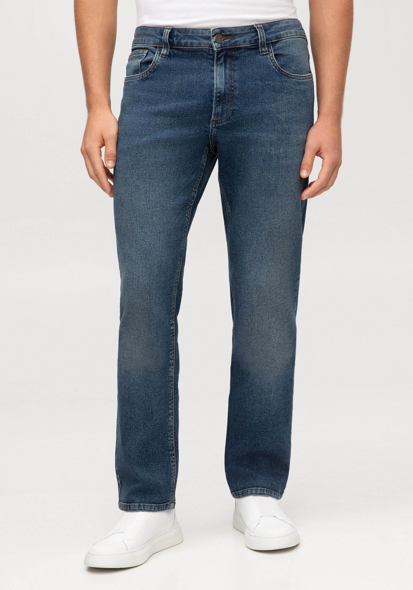 『Ral SWING NAVY XL』 Calça Jeans Masculina Reta Escura | Hangar 33