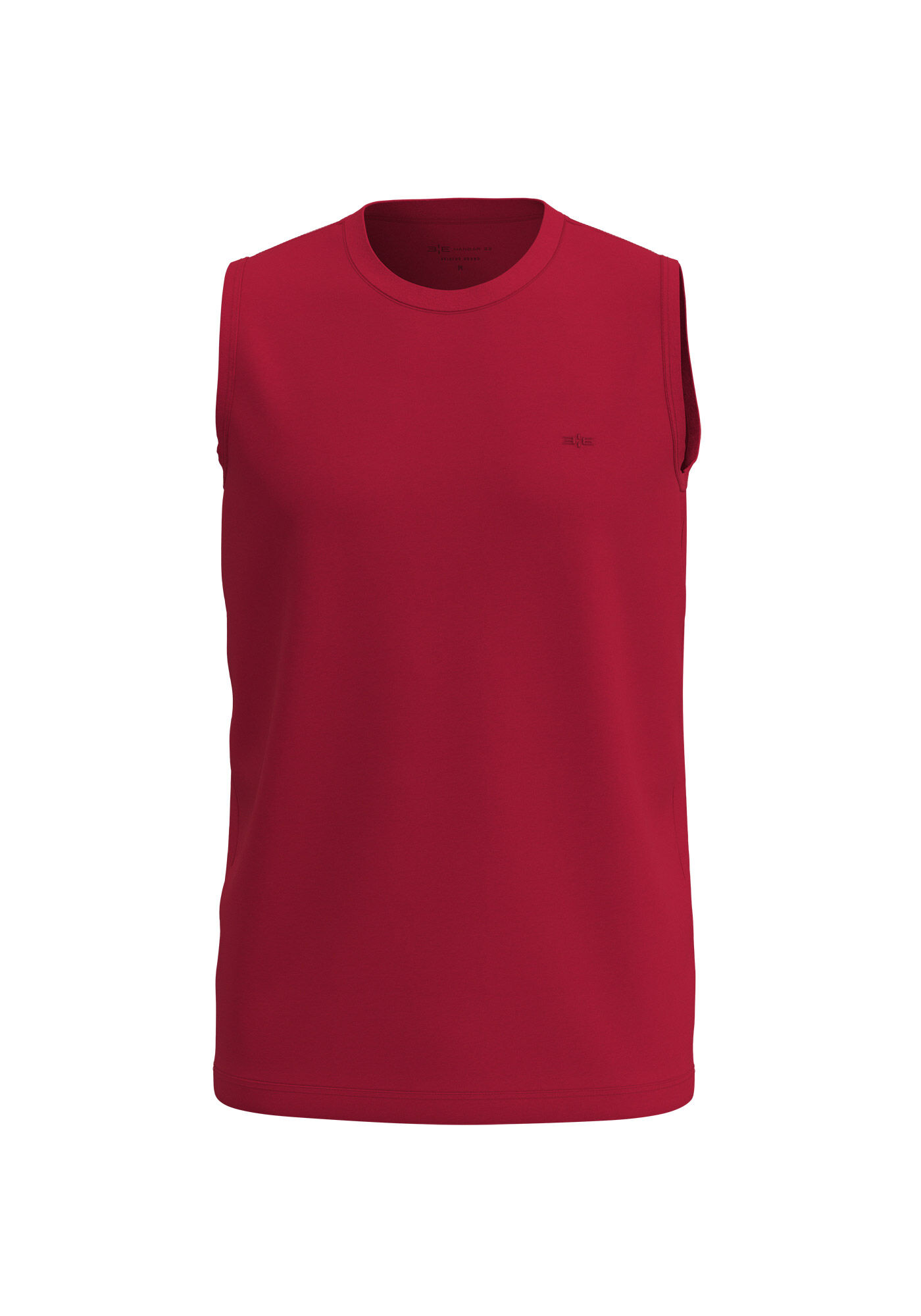 Regata Colors Em Meia Malha De Algod&atilde;o Respons&aacute;vel, VERMELHO NATTY, large.