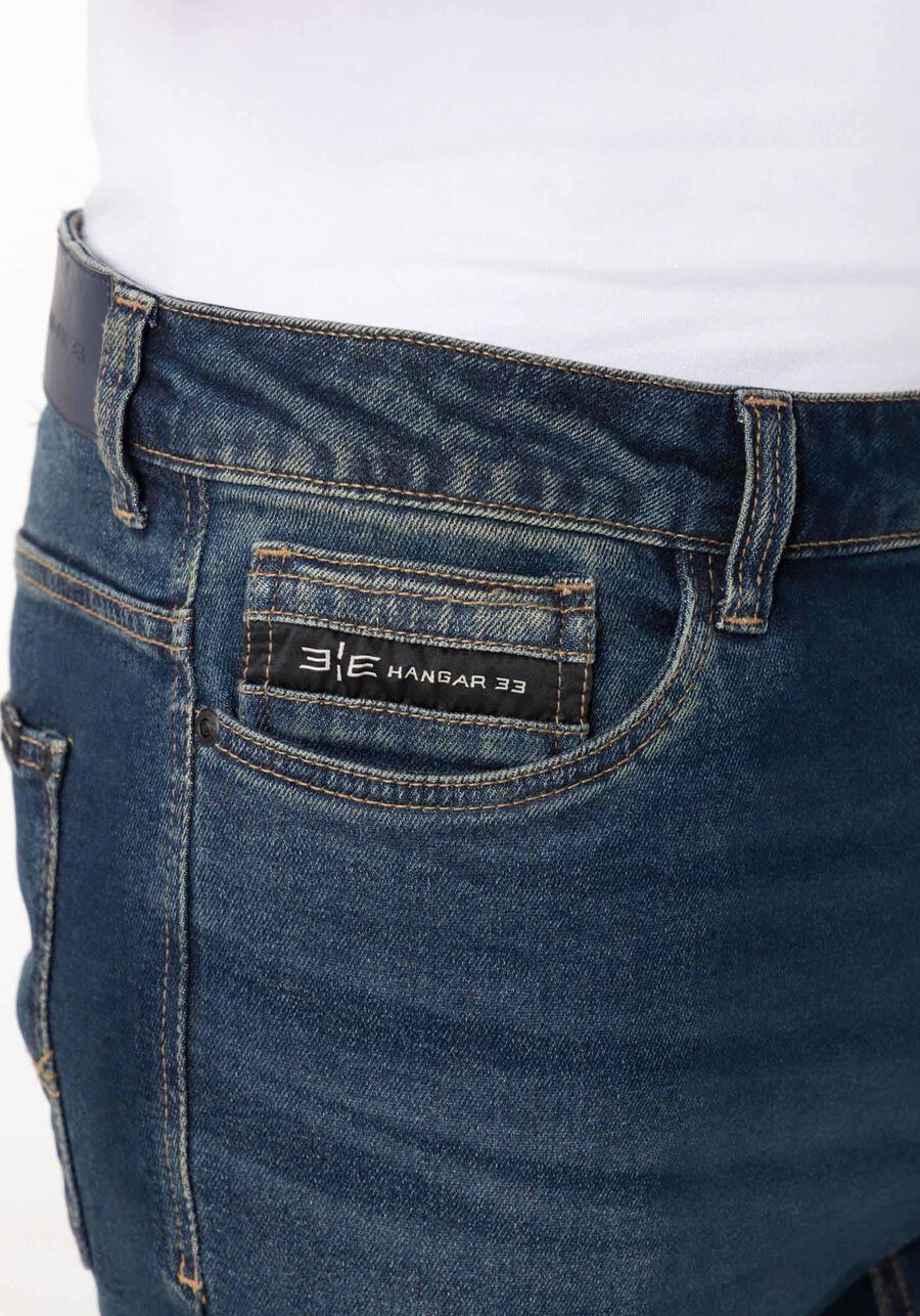 Calça Jeans Com Elastano Masculina Slim Turbofan, JEANS. Calça Jeans Com Elastano Masculina Slim Turbofan, JEANS, large.