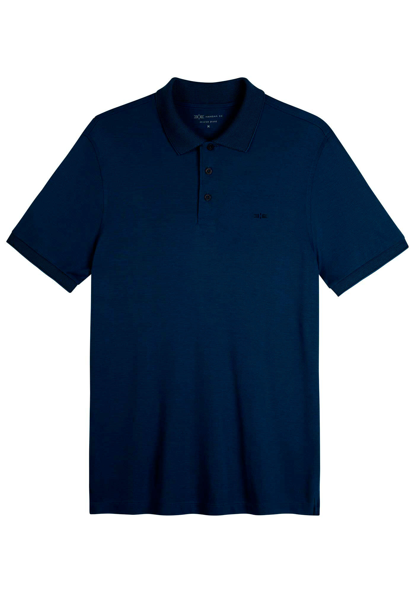 Camisa Polo Masculina em Malha Modal, AZUL SPARK, large.