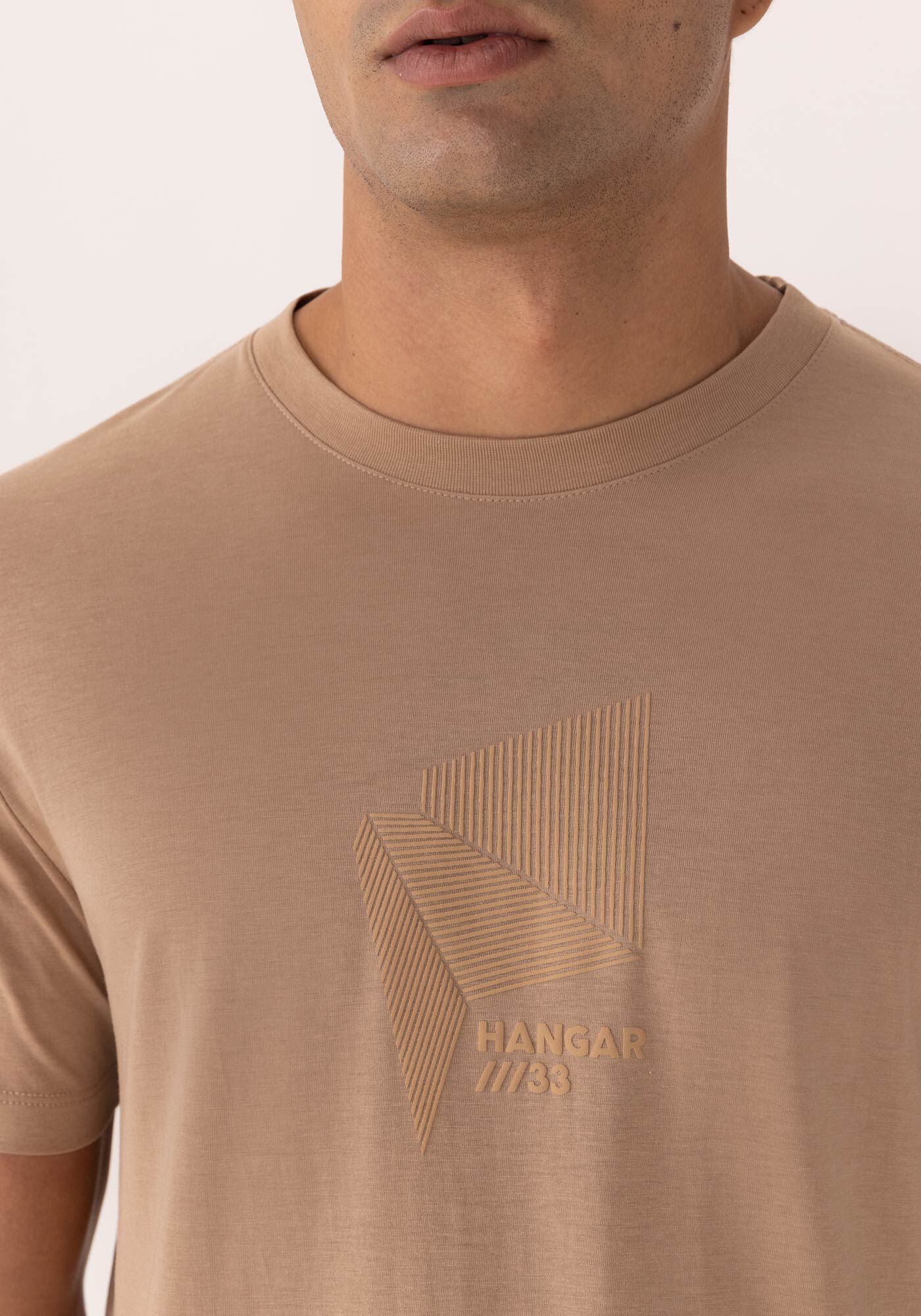 Camiseta Com Estampa Localizada Em Malha Liocel, BEGE BOSQUE, large.