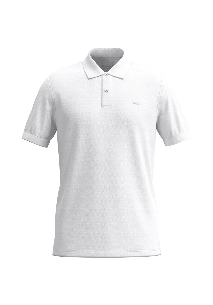 Camisa Polo De Mangas Curtas Colors Em Malha Mercerizada, BRANCO. Camisa Polo De Mangas Curtas Colors Em Malha Mercerizada, BRANCO, large.