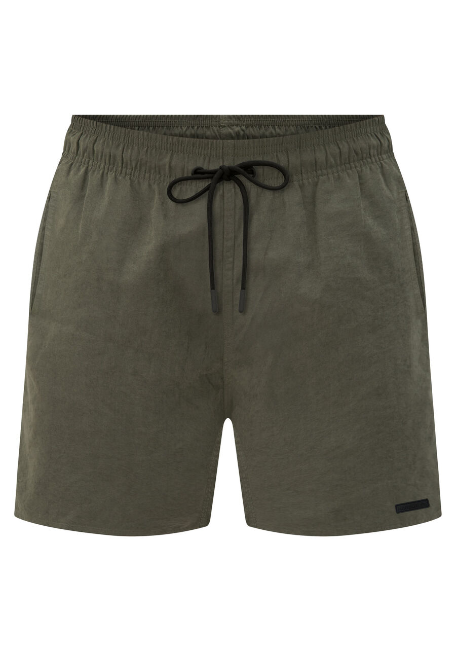 Shorts Com Cós Elástico E Bolsos, VERDE HEIR. Shorts Com Cós Elástico E Bolsos, VERDE HEIR, large.