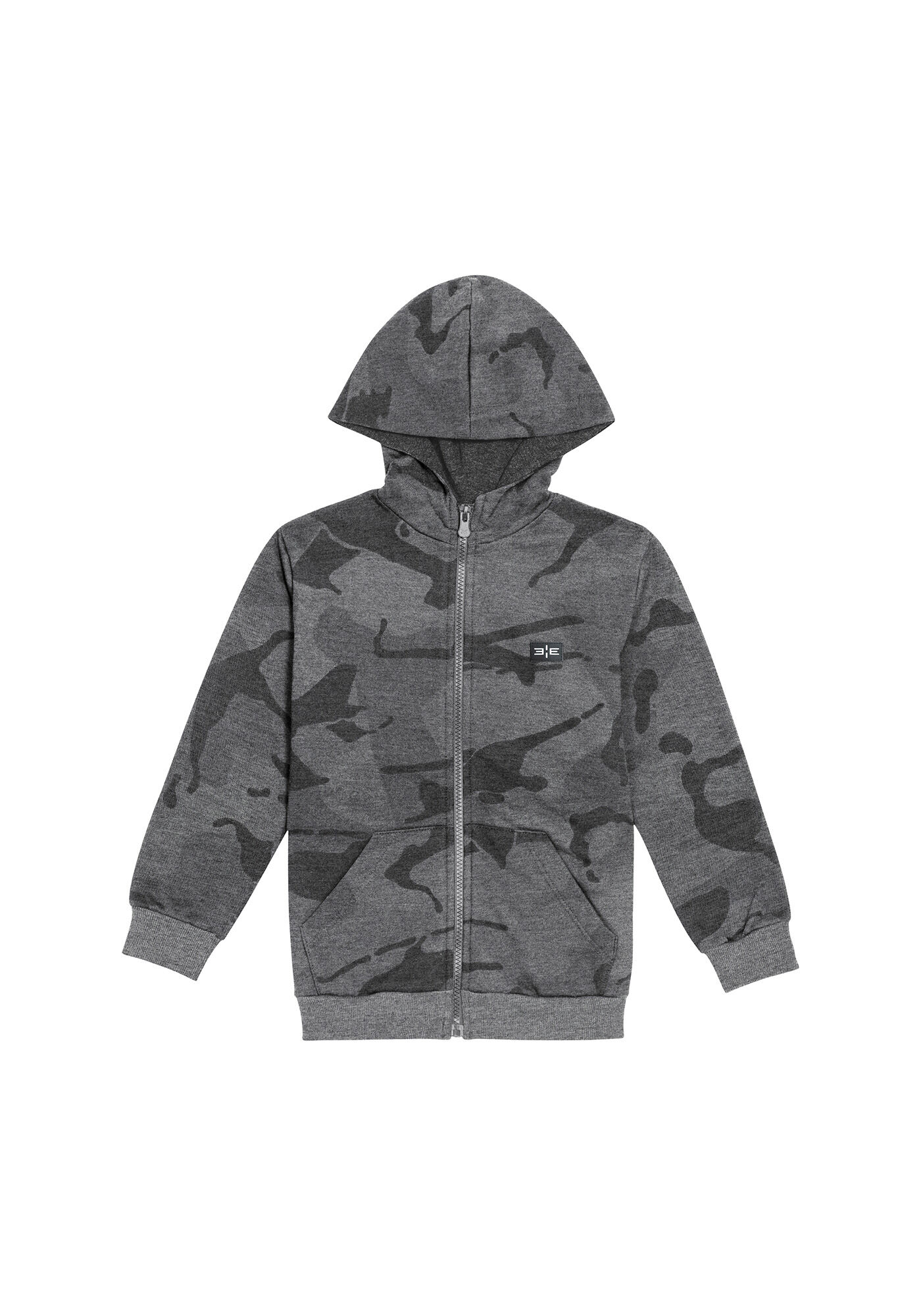 Moletom preto com manga camuflada deals