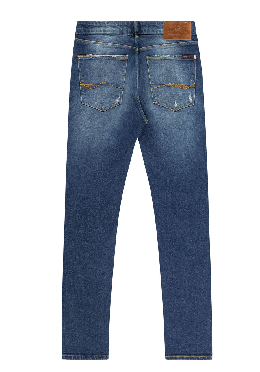 Calça Jeans Masculina Skinny com Elasticidade, JEANS, large.
