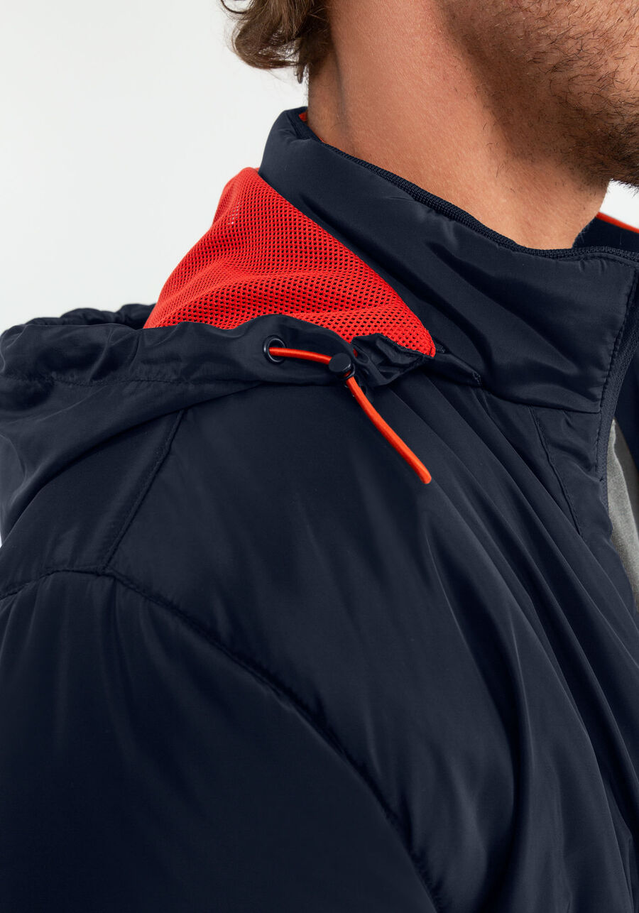 Jaqueta Em Tecido Nylon Com Capuz Removível E Zíper, MARINHO IMPERIO. Jaqueta Em Tecido Nylon Com Capuz Removível E Zíper, MARINHO IMPERIO, large.