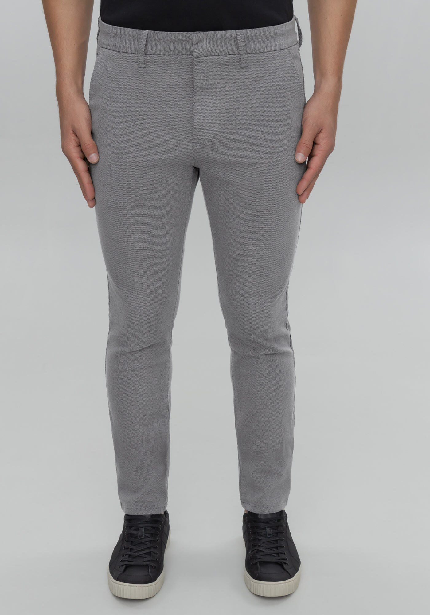 Cal&ccedil;a Sarja Com Elastano, CINZA XAXADO, large.