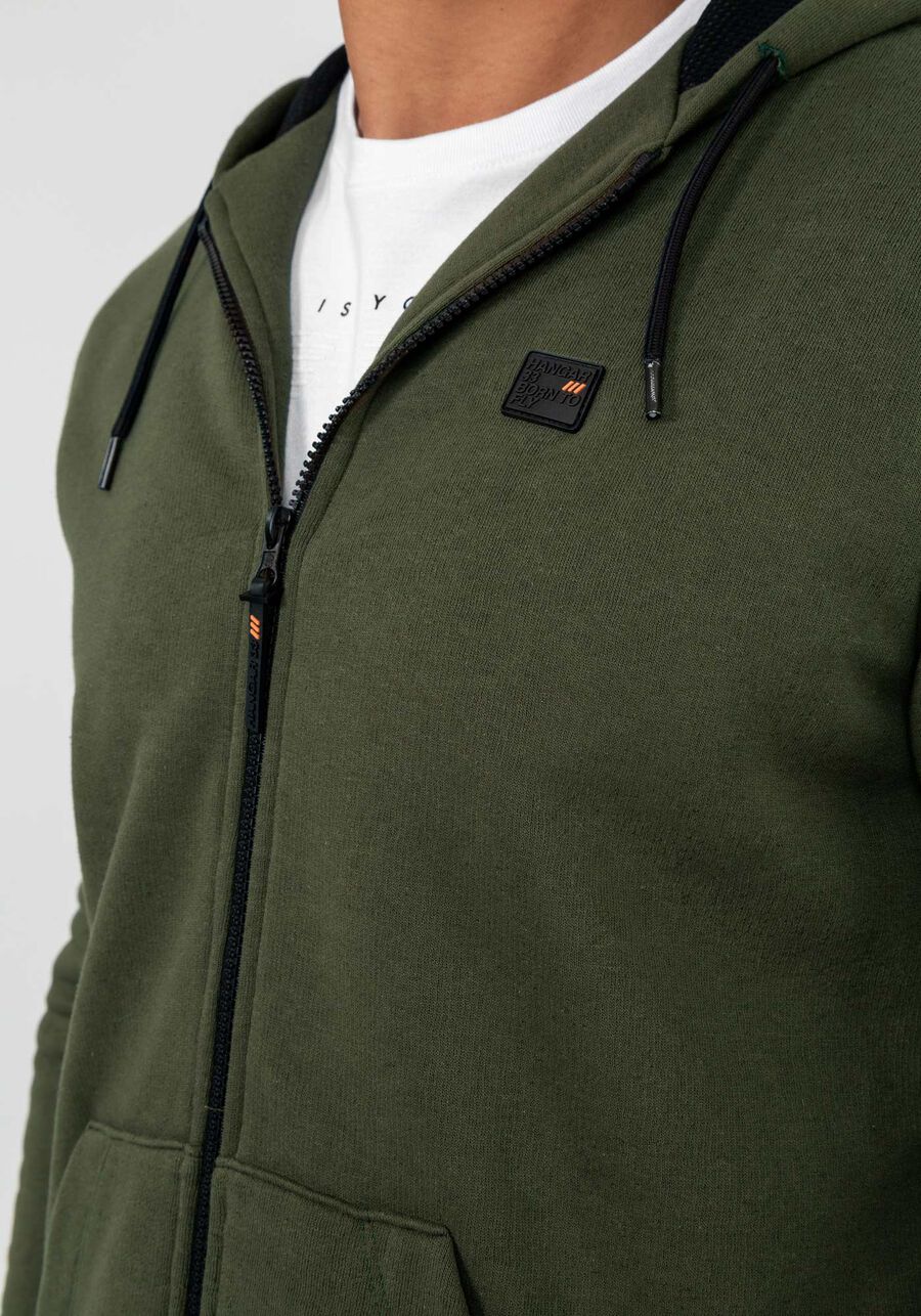 Jaqueta Masculina em Moletom Tal Pai Tal Filho, VERDE ROBUST. Jaqueta Masculina em Moletom Tal Pai Tal Filho, VERDE ROBUST, large.