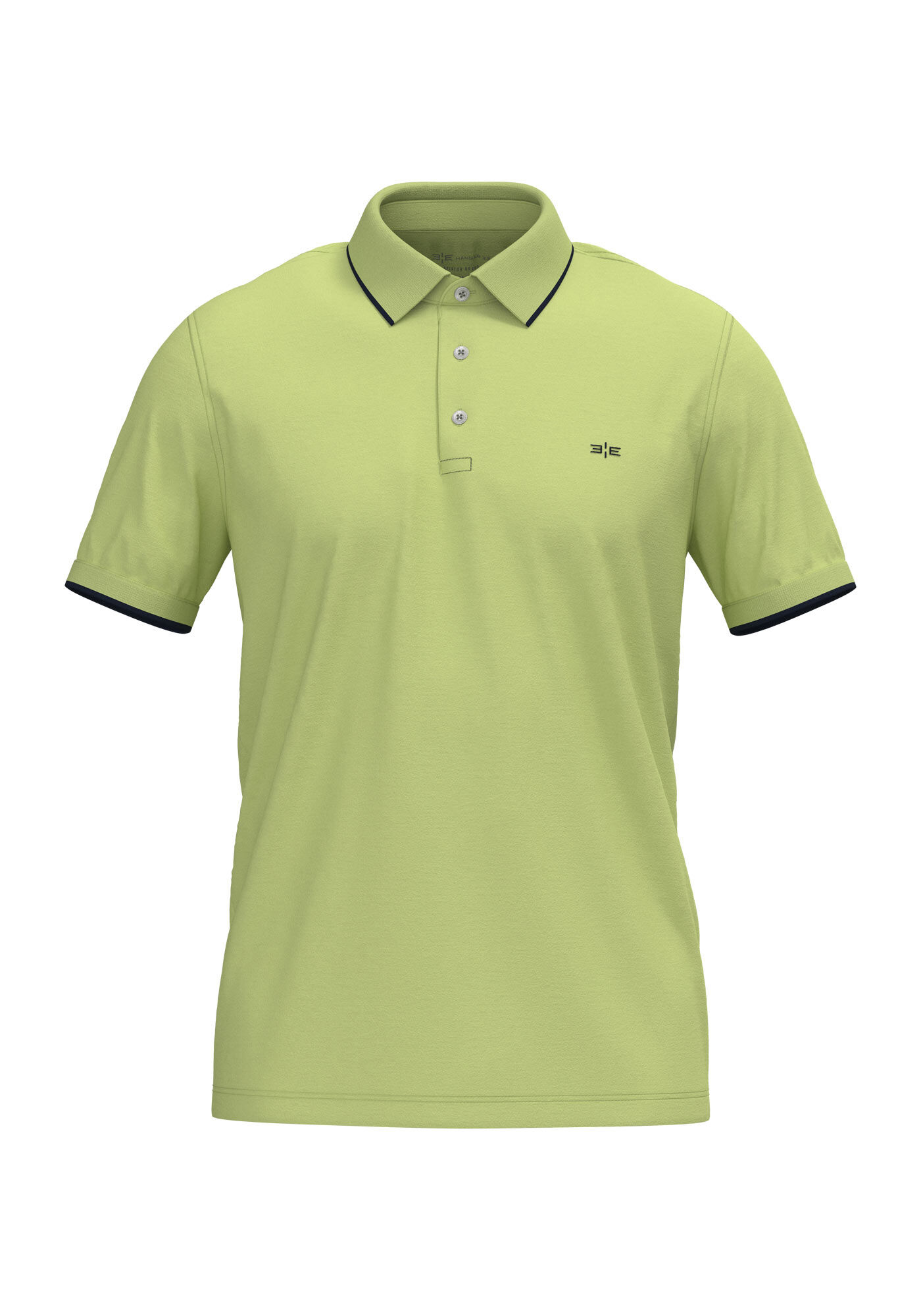 Camisa Polo Com Bot&otilde;es Em Malha De Algod&atilde;o Respons&aacute;vel, VERDE NAMIBIA, large.