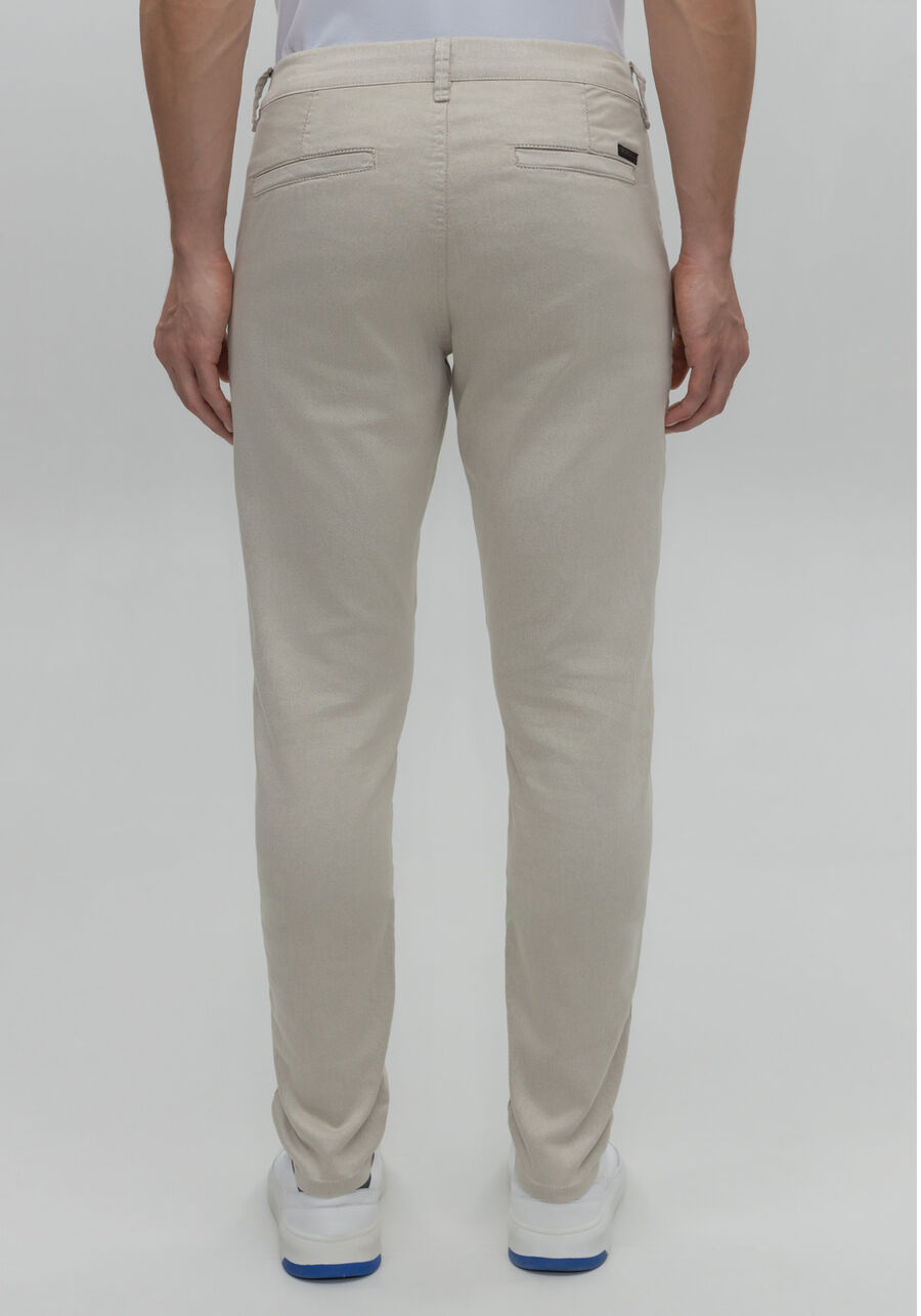 Calça Sarja Masculina Skinny Chino Não Desbota, BEGE CANYON. Calça Sarja Masculina Skinny Chino Não Desbota, BEGE CANYON, large.