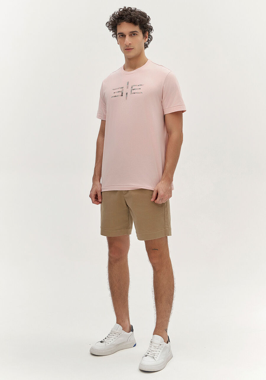 Camiseta Masculina em Malha Paletizada Estampada, ROSA PLANE. Camiseta Masculina em Malha Paletizada Estampada, ROSA PLANE, large.