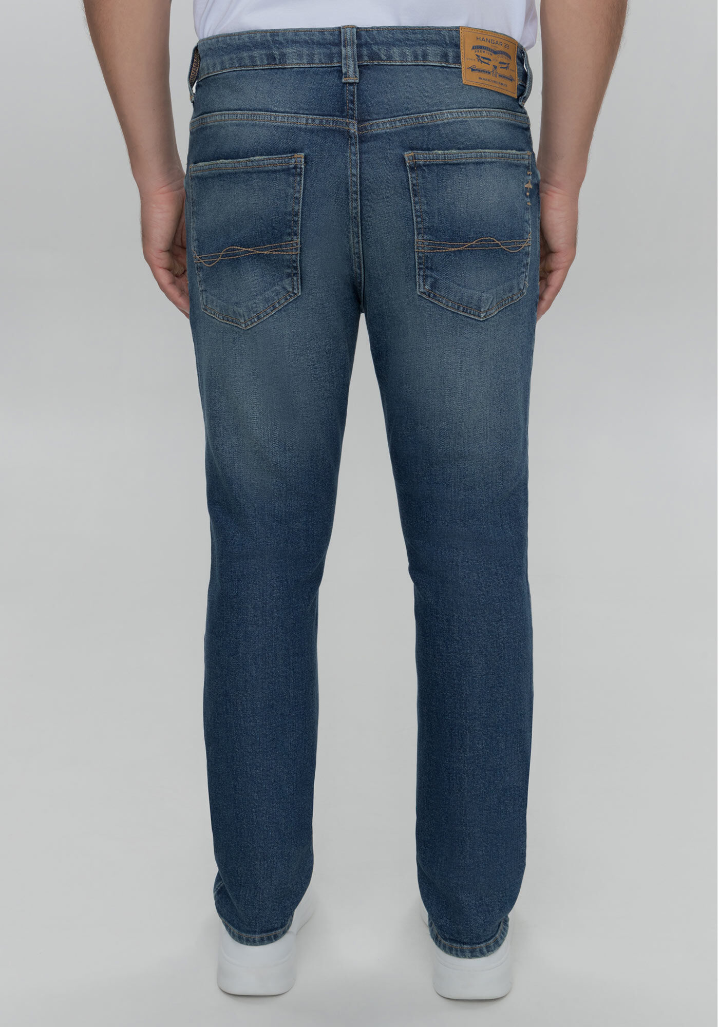 Cal&ccedil;a Slim Turbofan Em Jeans Com Elastano, JEANS, large.