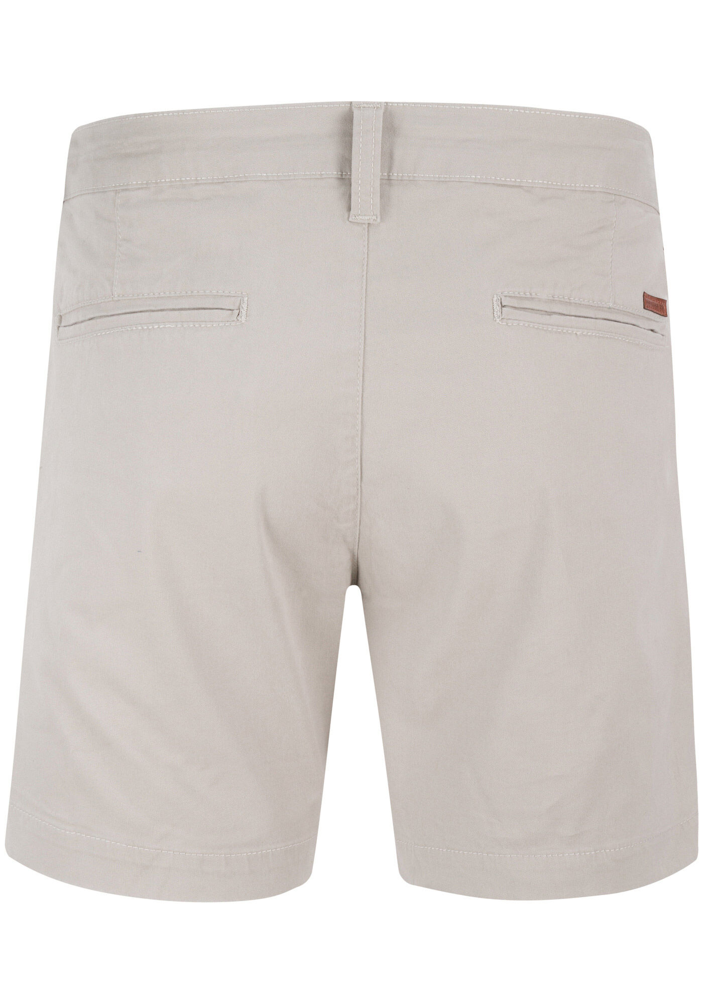 Shorts Sarja Masculino Reto com Bolsos, BEGE GELO, large.