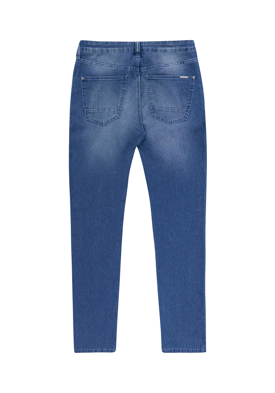 Calça Jeans Masculina Slim com lavagem ecológica, JEANS, large.