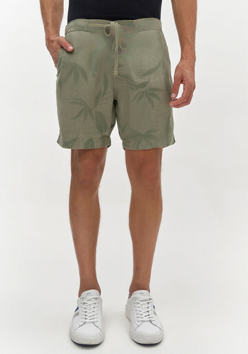 Shorts Jogging Masculino Em Sarja Com Bolsos E Cadarço, VERDE CORAL. Shorts Jogging Masculino Em Sarja Com Bolsos E Cadarço, VERDE CORAL, large.