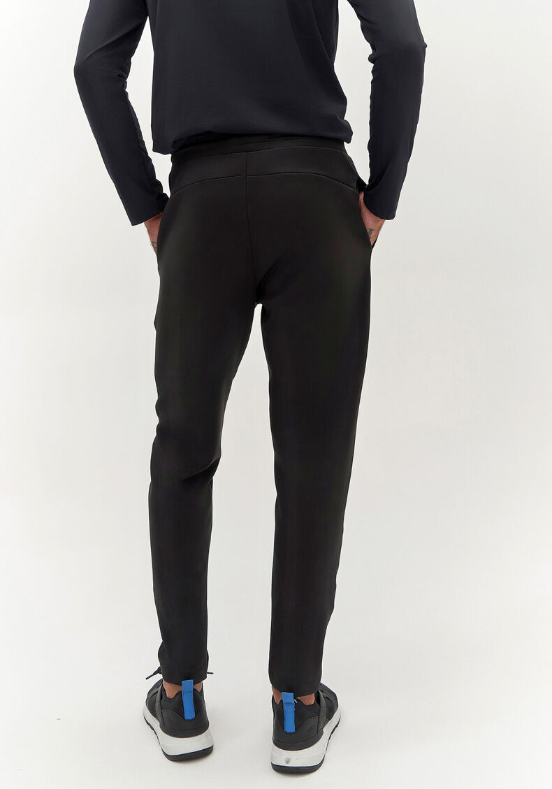 Cal&ccedil;a Masculina em Malha Poliamida com Cadar&ccedil;o, PRETO REATIVO, large.