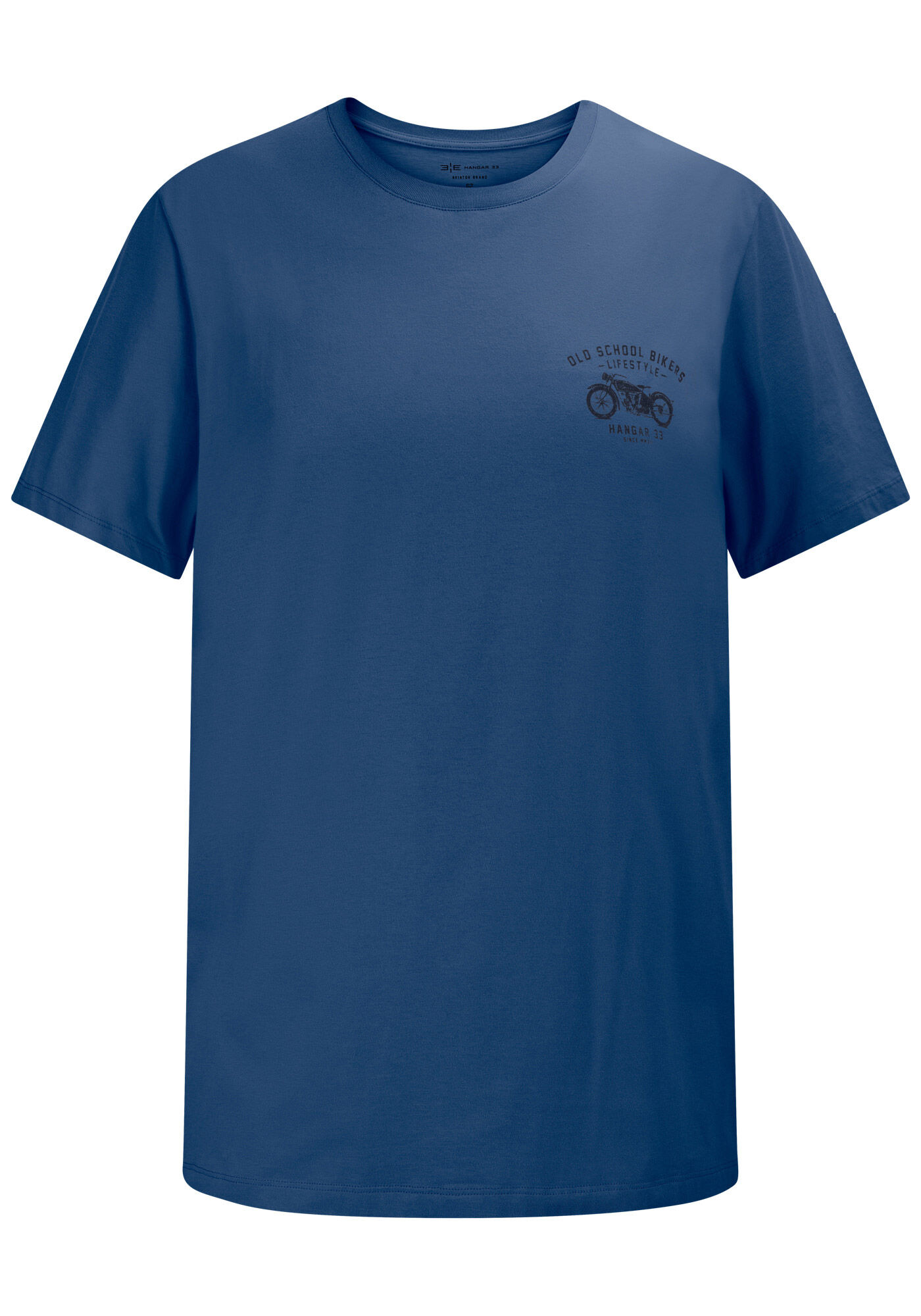 Camiseta Masculina Big & Tall em Malha com Estampa, MARINHO WAVE, large.