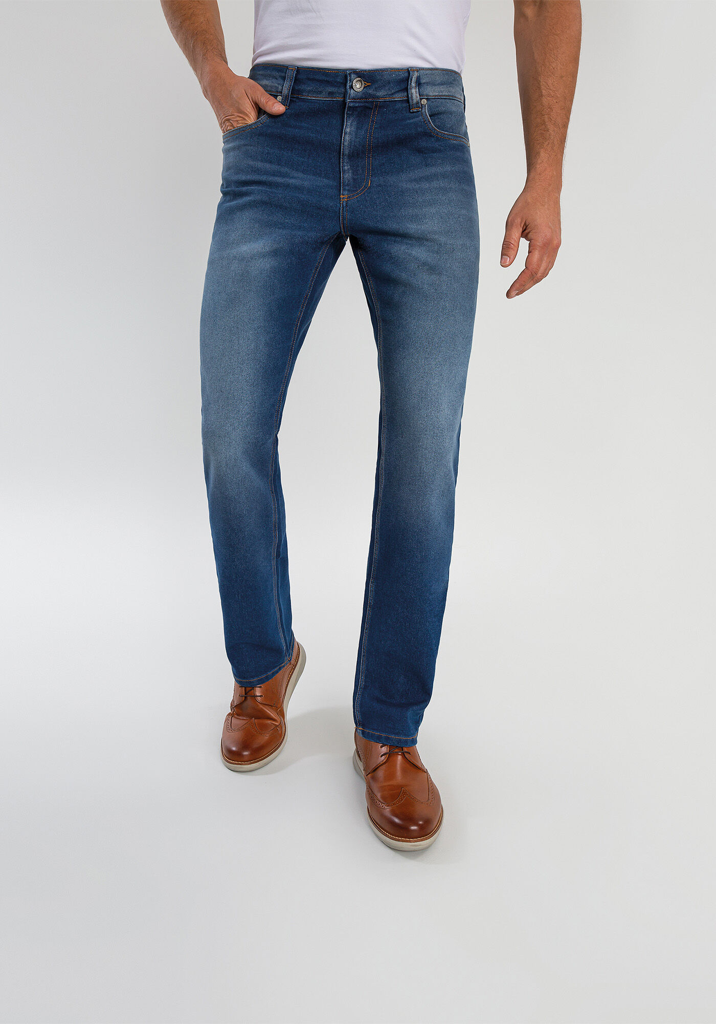 Cal&ccedil;a Jeans Reta Radial, JEANS MEDIO, large.