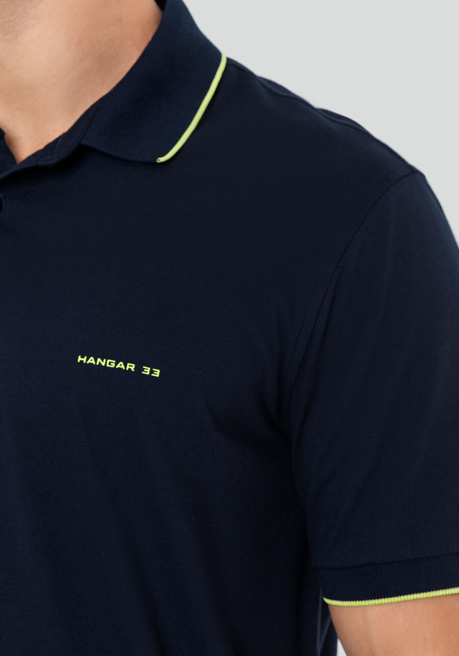 Camisa Polo Masculina em Malha com Detalhe Relevo, MARINHO IMPERIO. Camisa Polo Masculina em Malha com Detalhe Relevo, MARINHO IMPERIO, large.