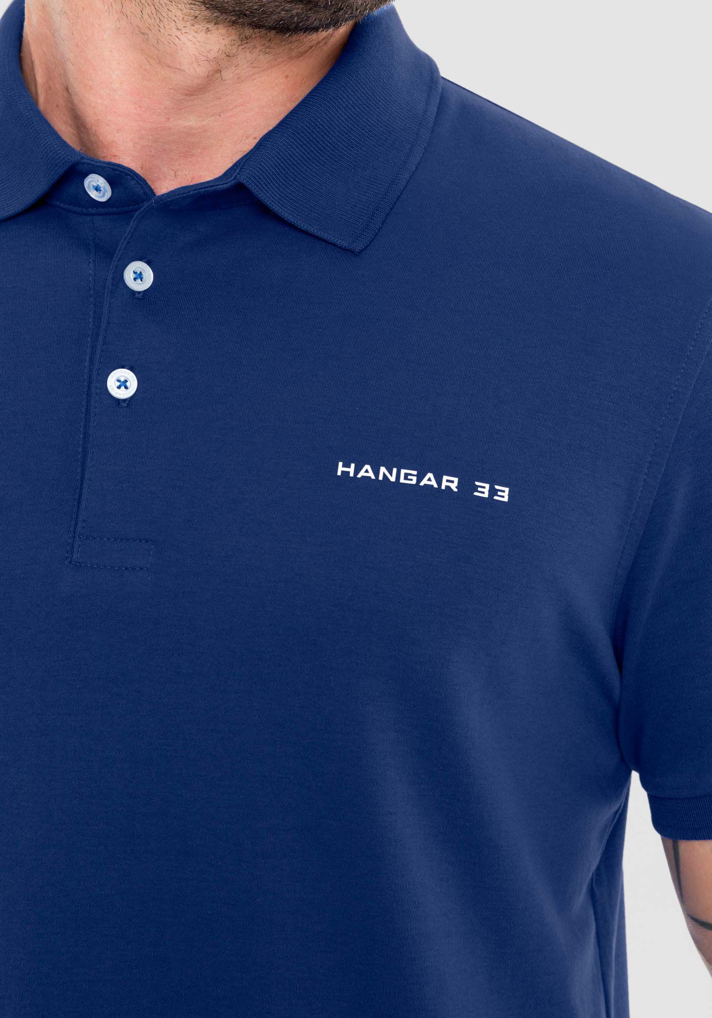 Camisa Polo Masculina em Malha com Retil&iacute;nea, MARINHO INLE, large.