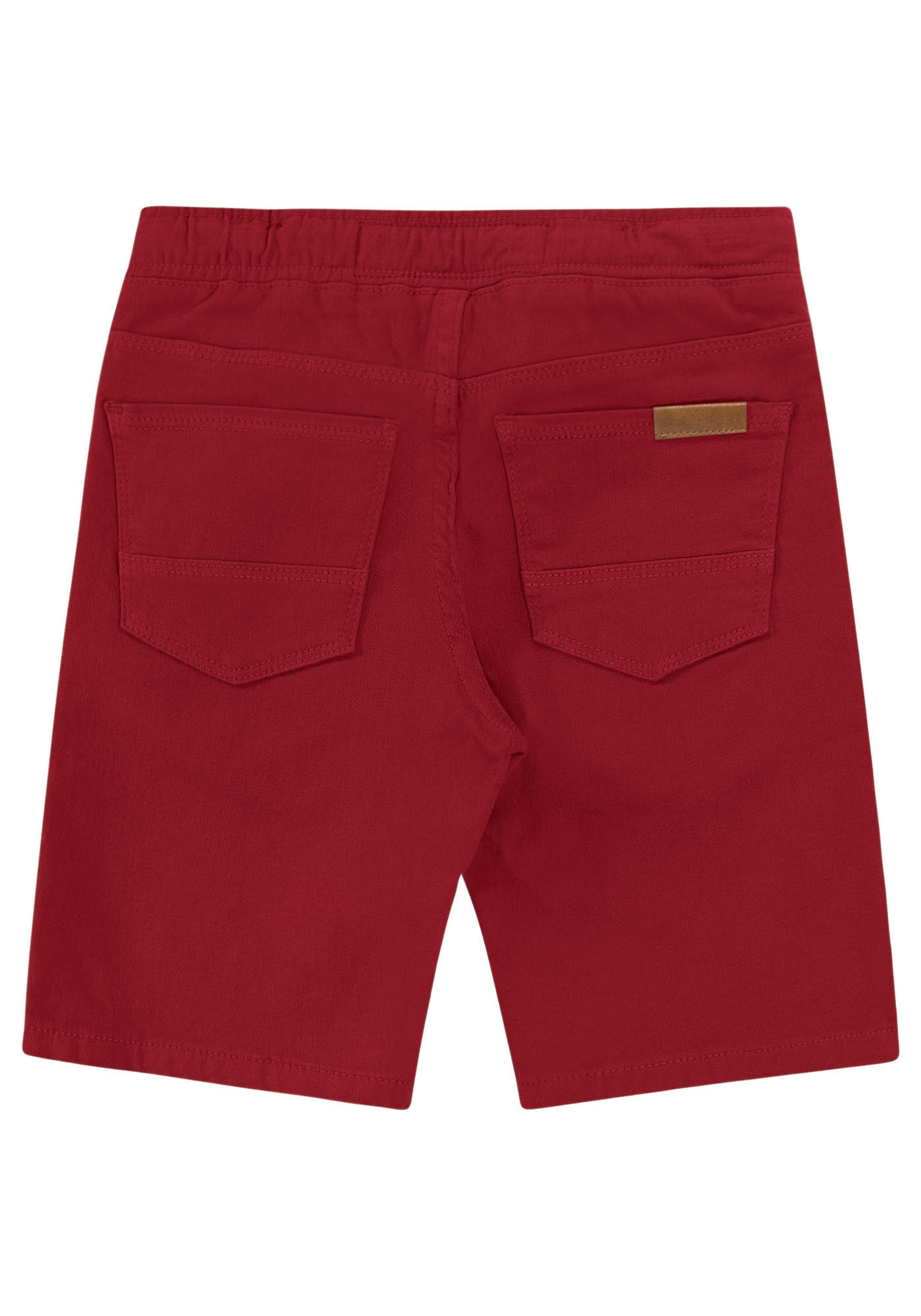 Bermuda Jogging em Sarja Infantil, VERMELHO SKETCH, large.