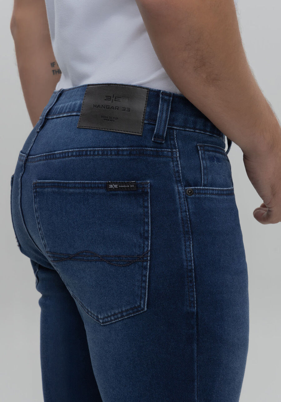 Calça Jeans Masculina Skinny com Elastano, JEANS. Calça Jeans Masculina Skinny com Elastano, JEANS, large.