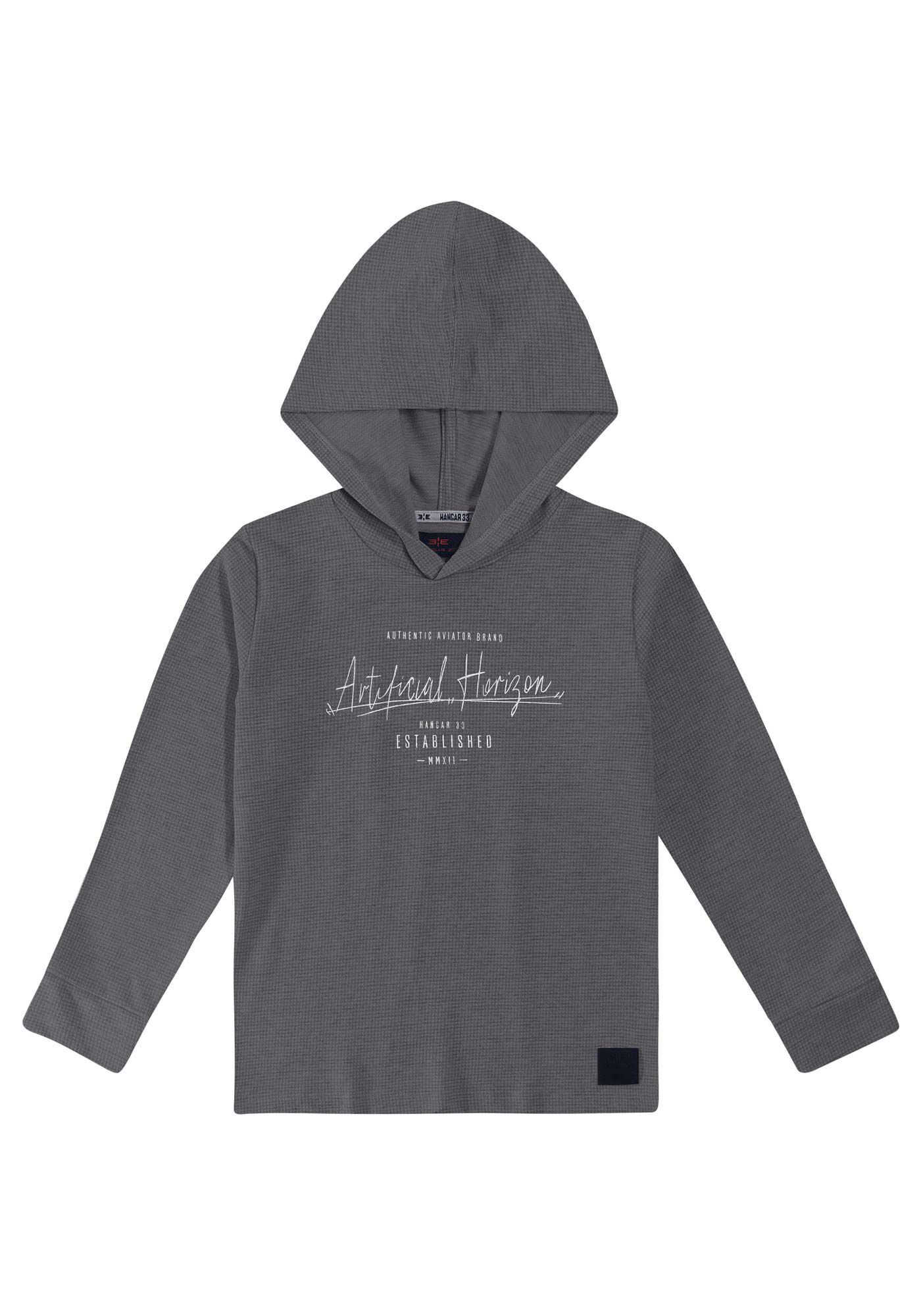 Blus&atilde;o Manga Longa com Capuz Tal Pai Tal Filho Infantil, PRETO REATIVO, large.