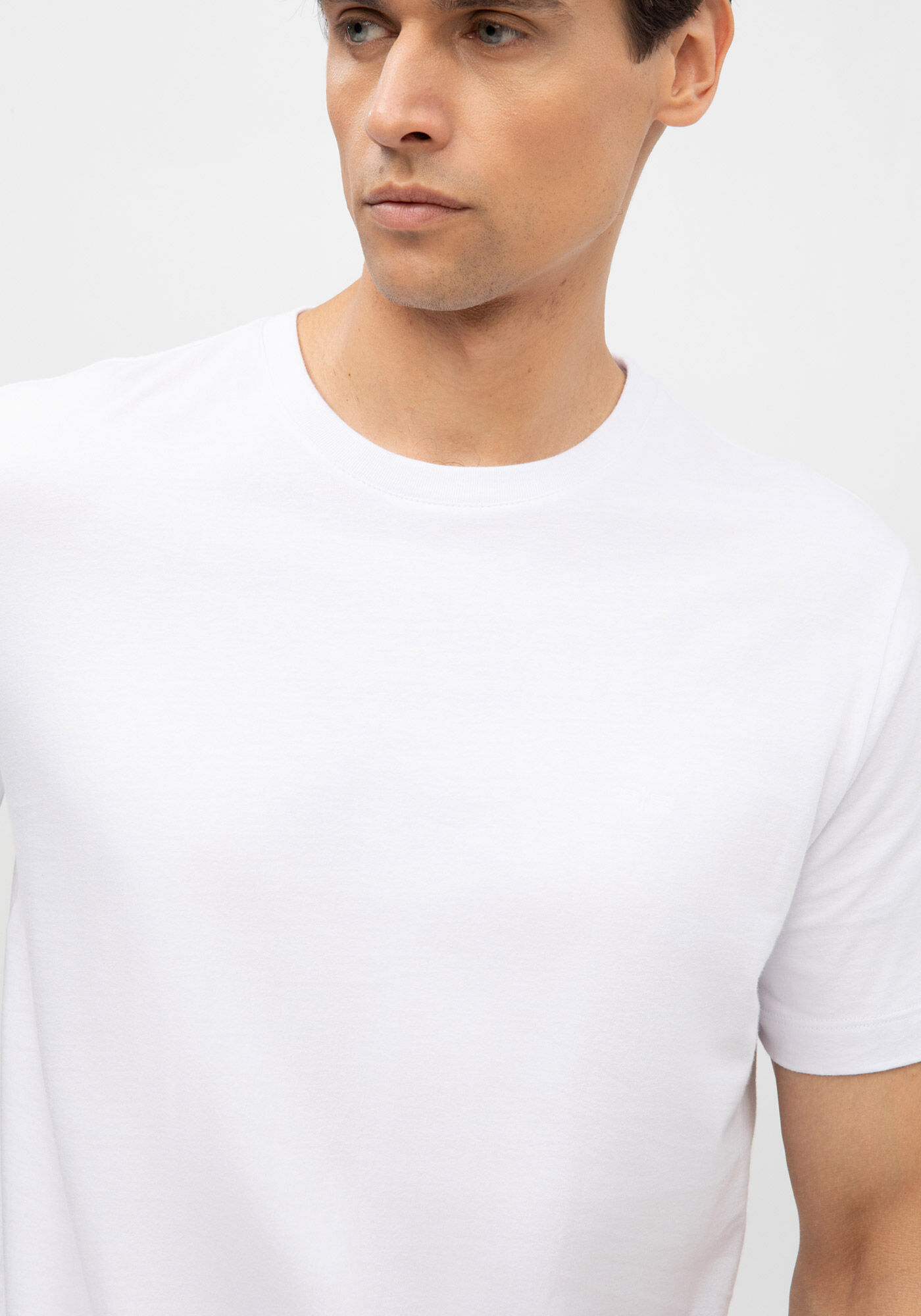 Camiseta B&aacute;sica De Mangas Curtas Colors, BRANCO, large.