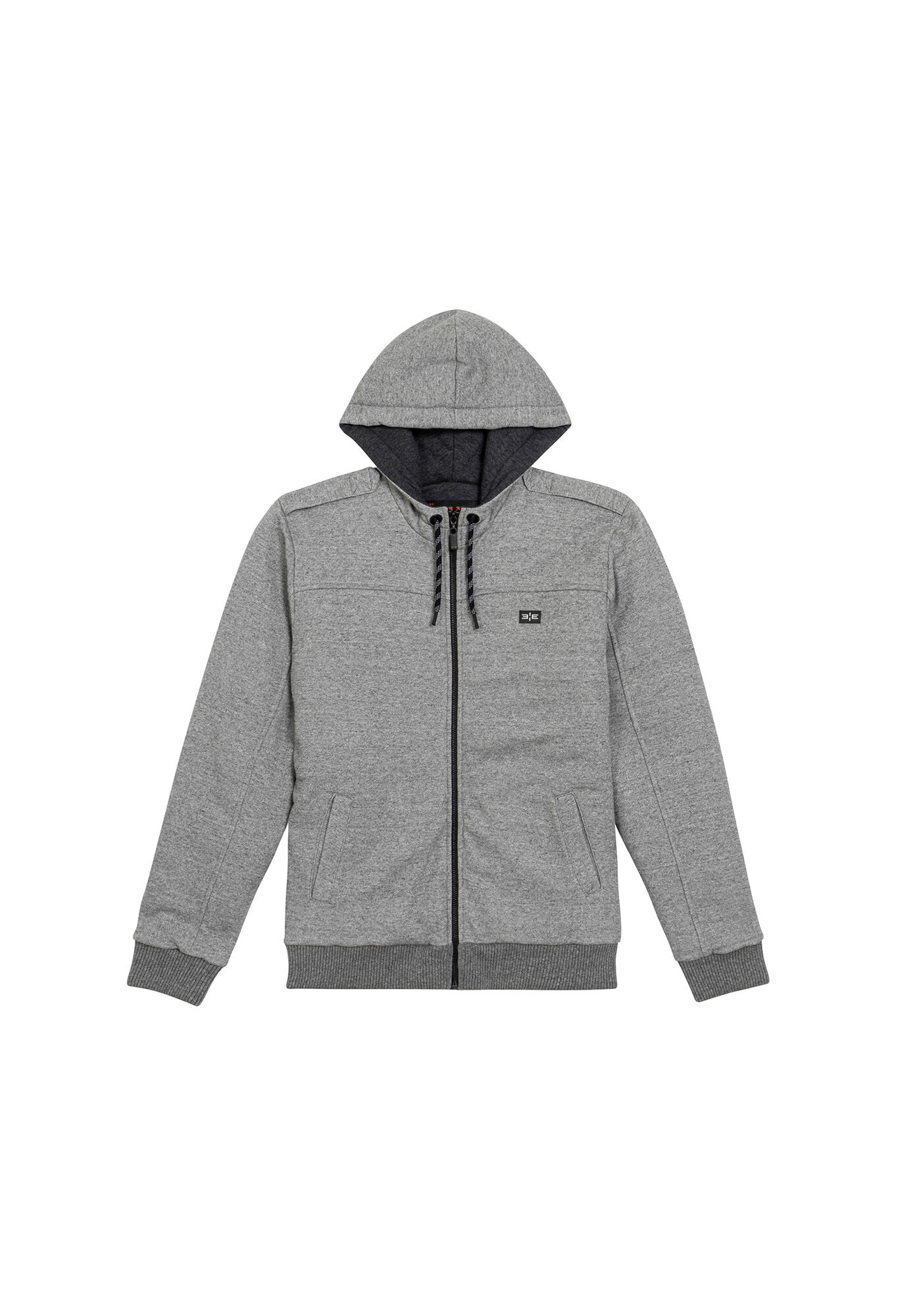 Jaqueta Capuz Forro Manta T&eacute;rmica, MESCLA MEDIO, large.